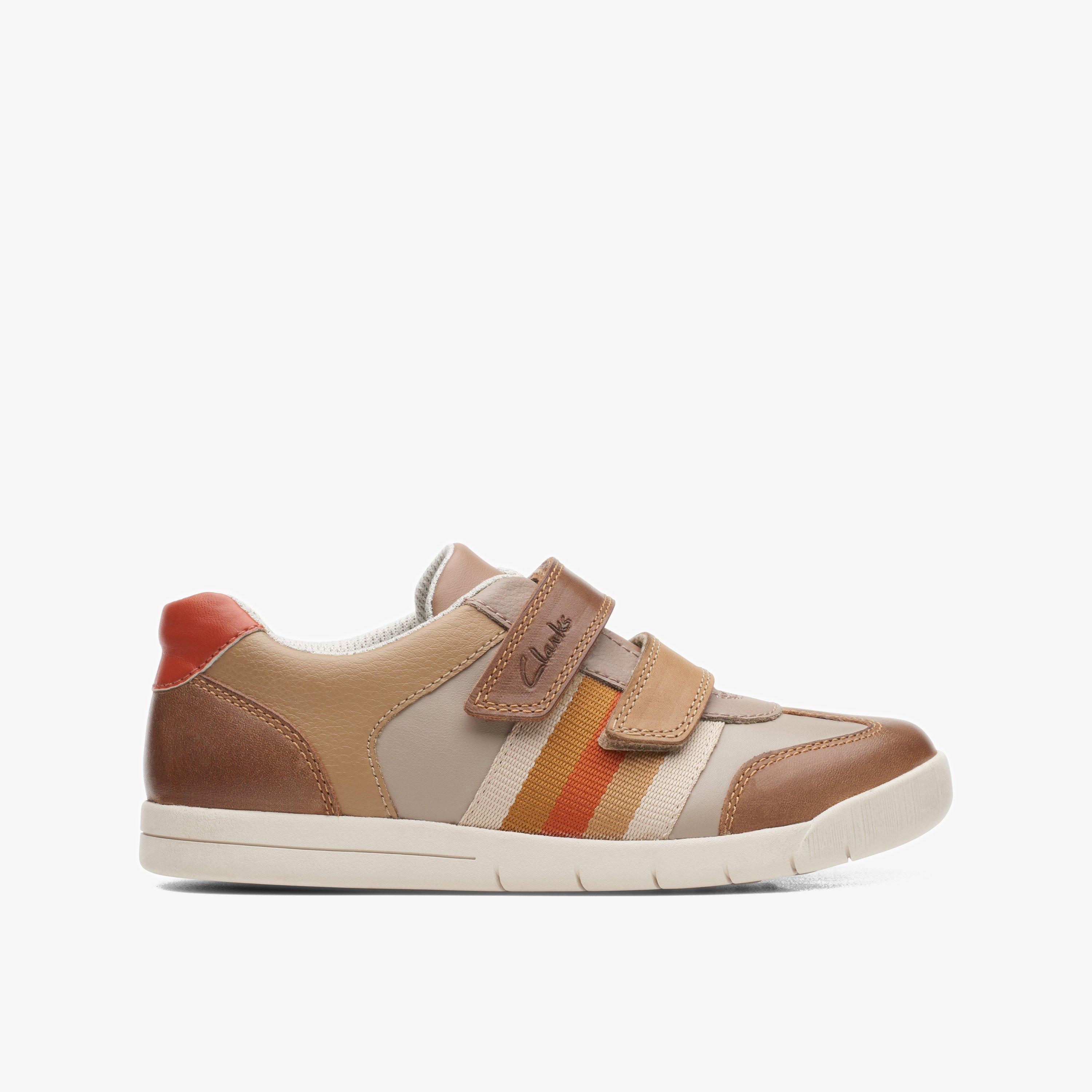 clarks sneakers kids brown