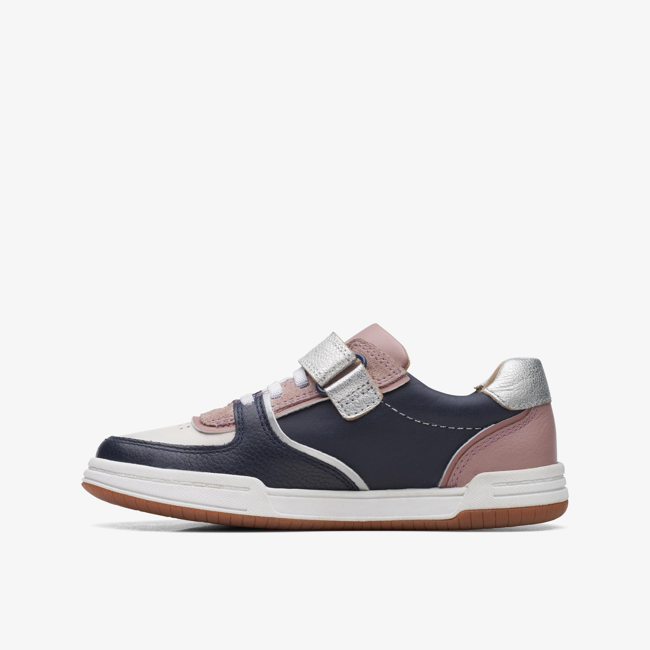 Fawn Craft Kid Pink/Navy Combination Shoes, view 2 of 6
