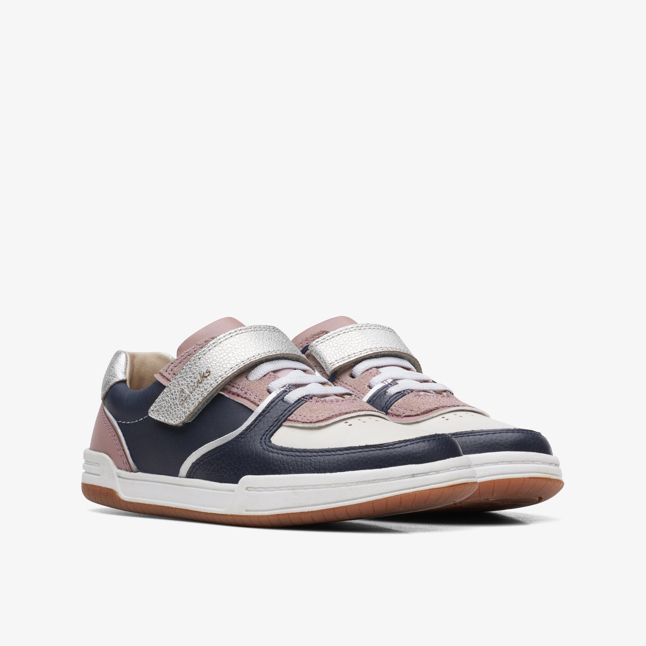 Fawn Craft Kid Pink/Navy Combination Shoes, view 4 of 6