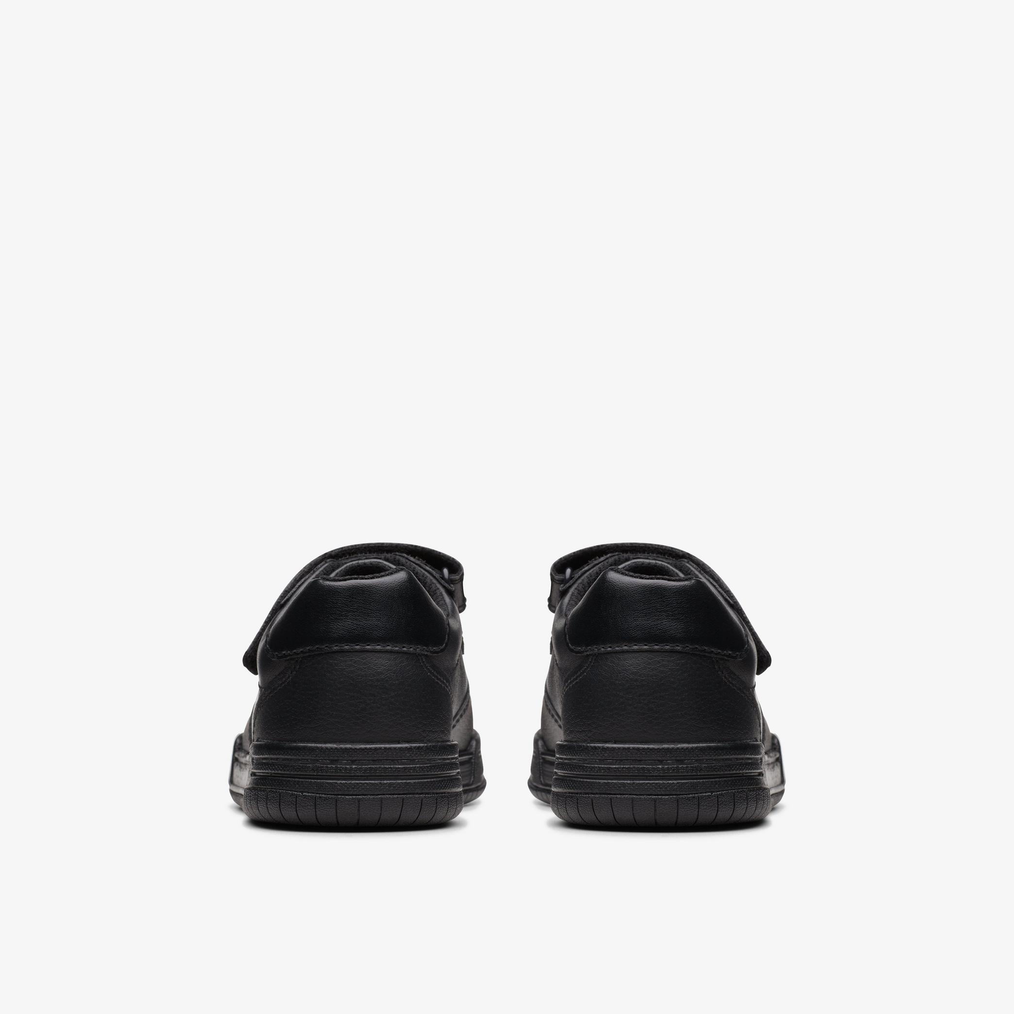 Boys Fawn Lay Kid Black Leather Trainers | Clarks UK
