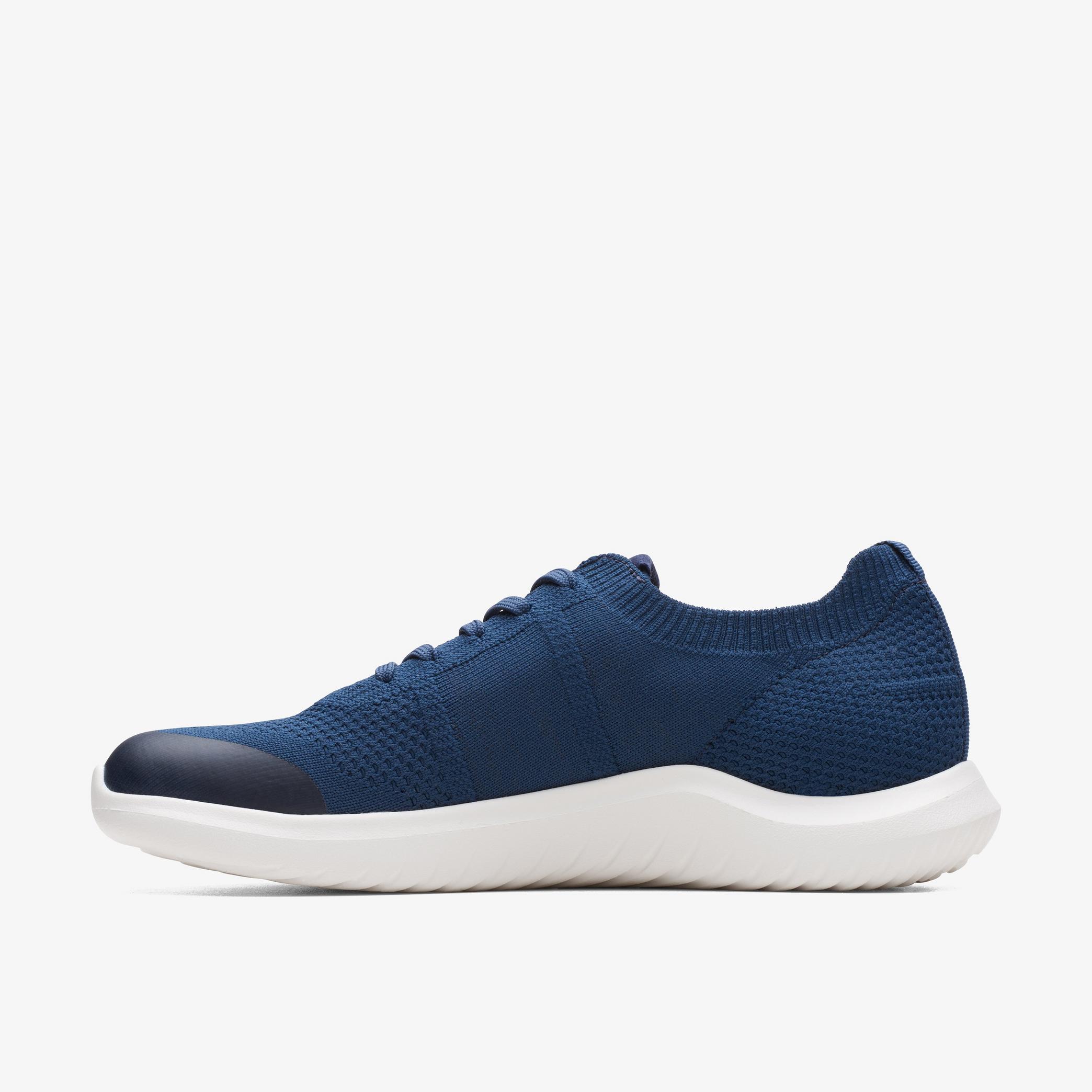NovaLite Lace Navy Knit Trainers, view 2 of 6