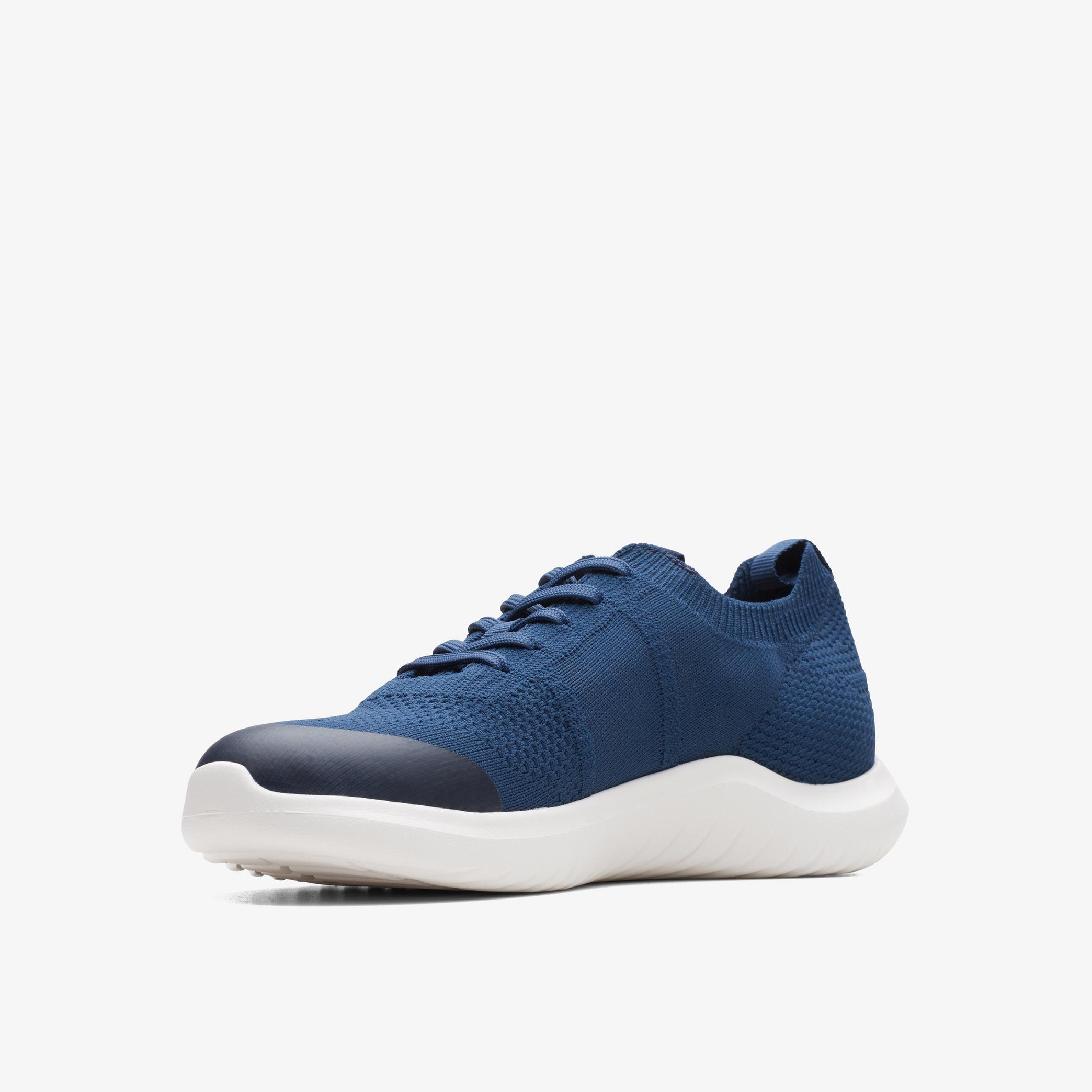 NovaLite Lace Navy Knit Trainers, view 4 of 6