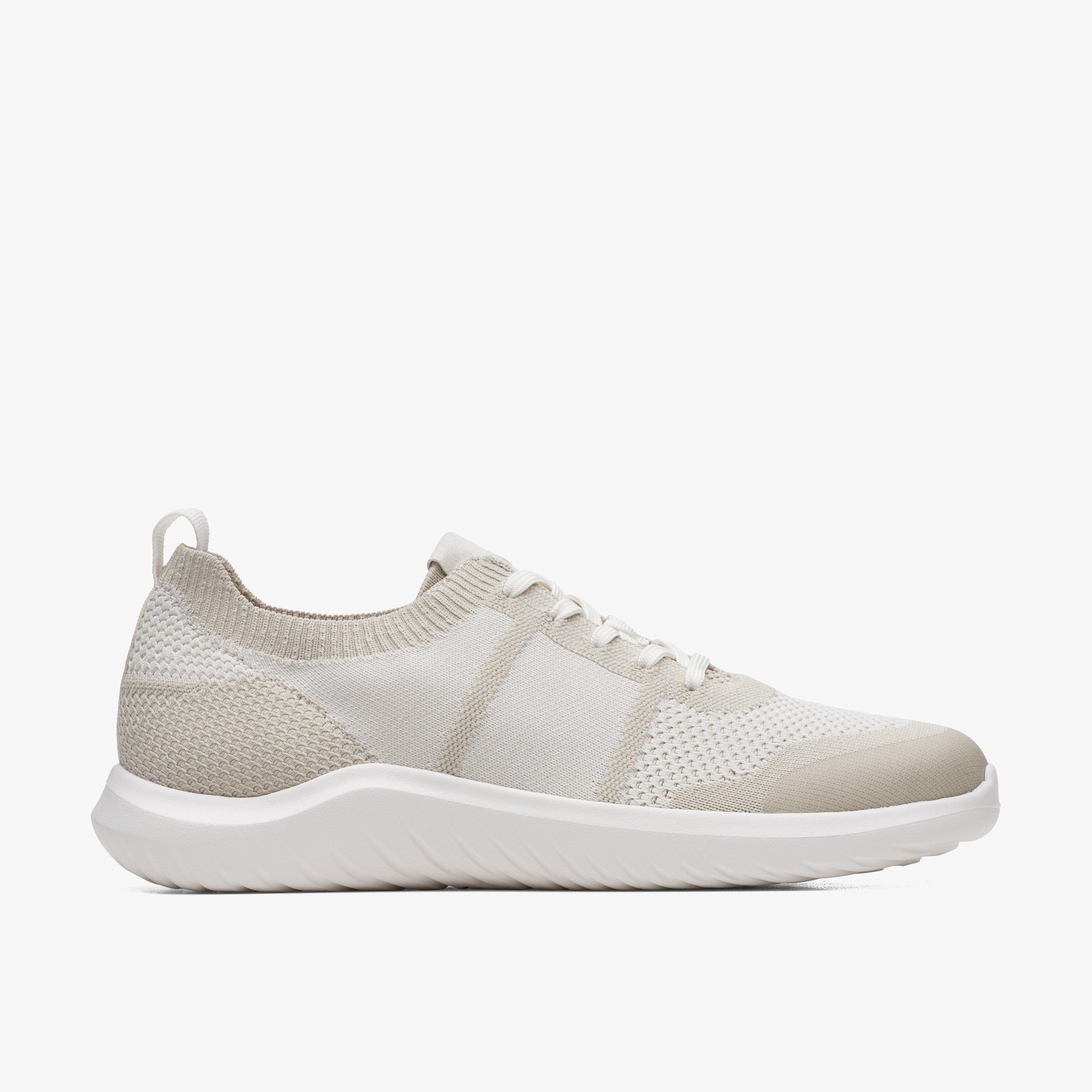 Womens Nova Lite Lace White Knit Trainers | Clarks Outlet