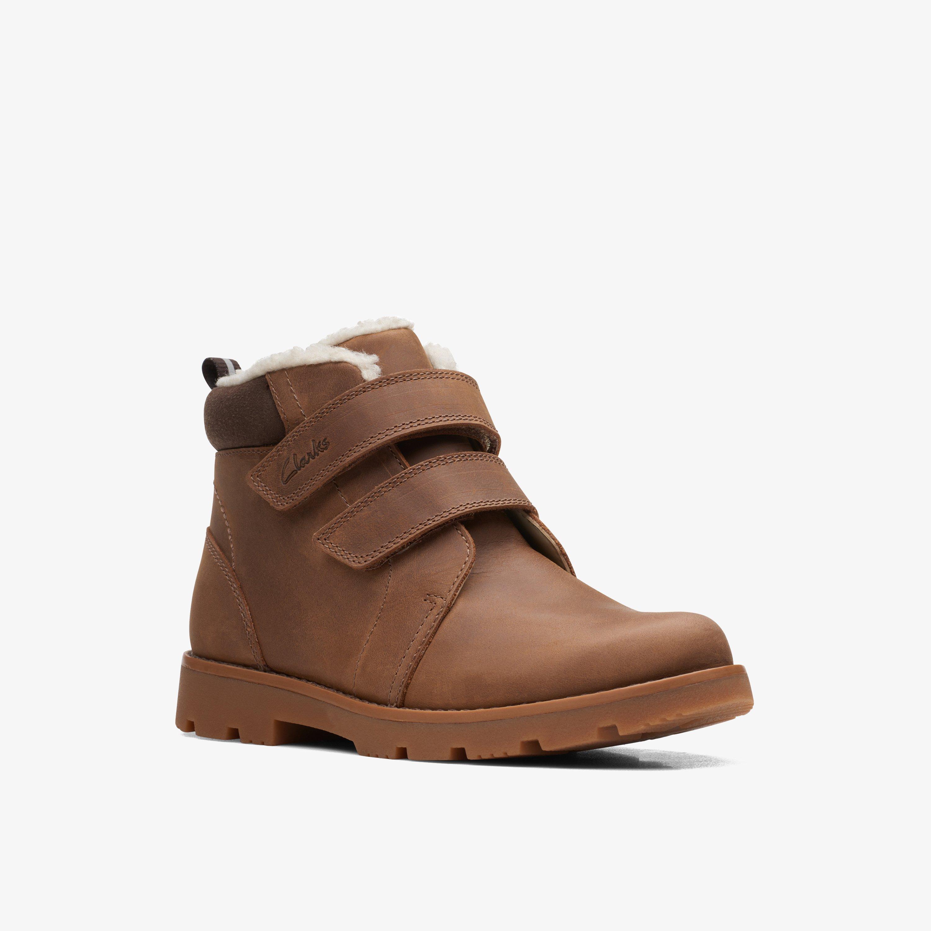 Kids Heath Snug K Tan Boots | Clarks Outlet