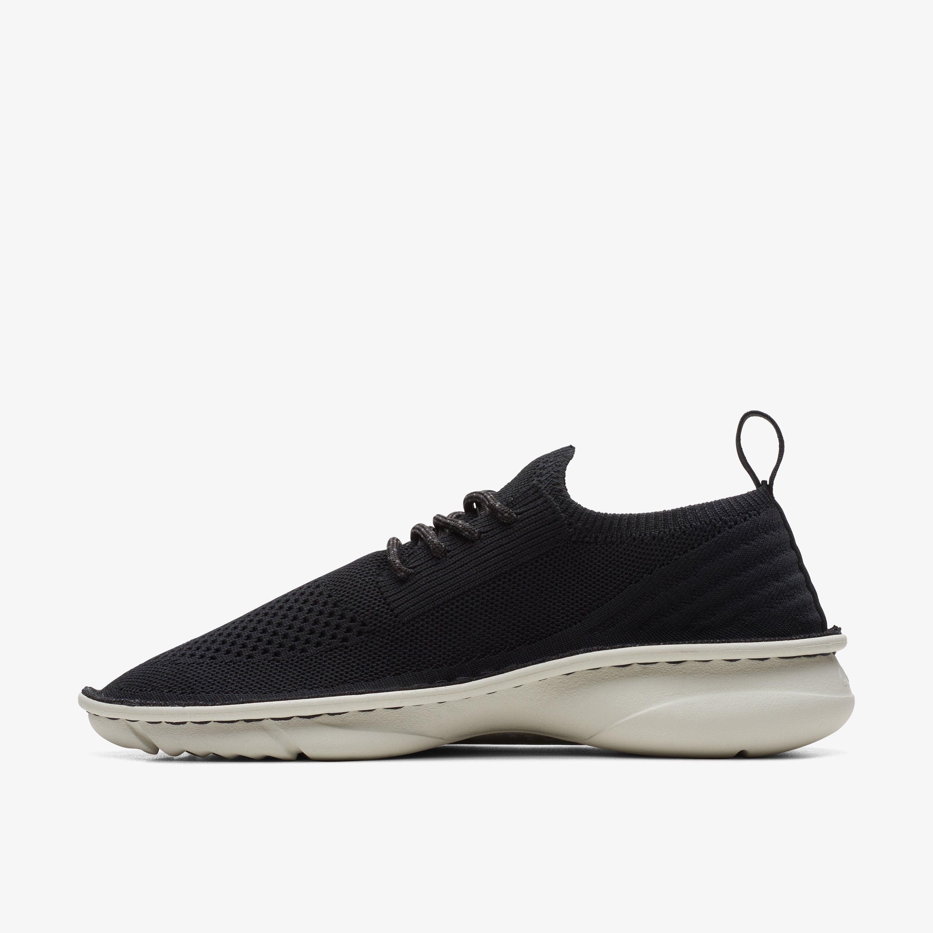 Womens Clarks Origin2 Black Knit Trainers | Clarks Outlet