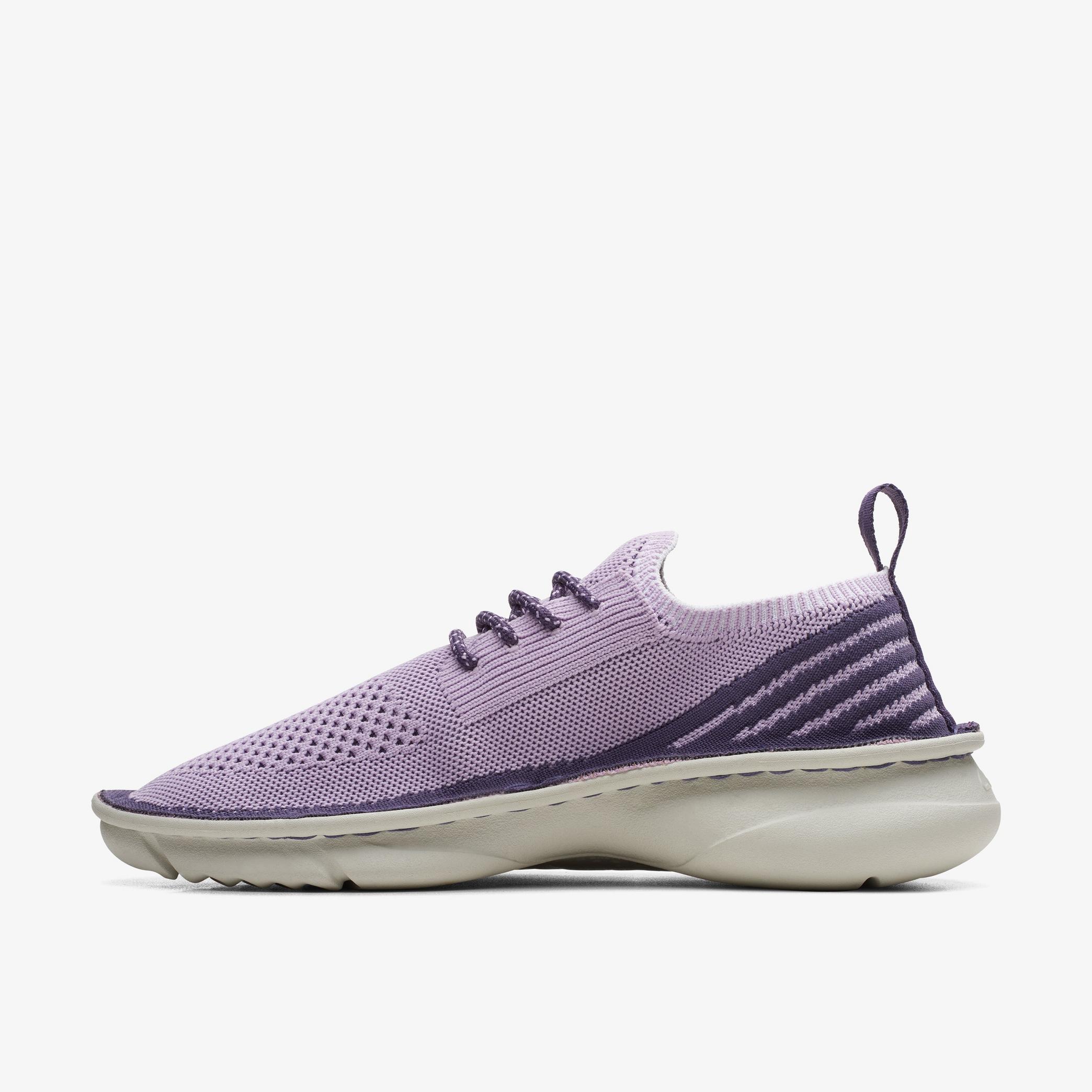 Clarks Origin2 Lavender Knit Trainers, view 2 of 6