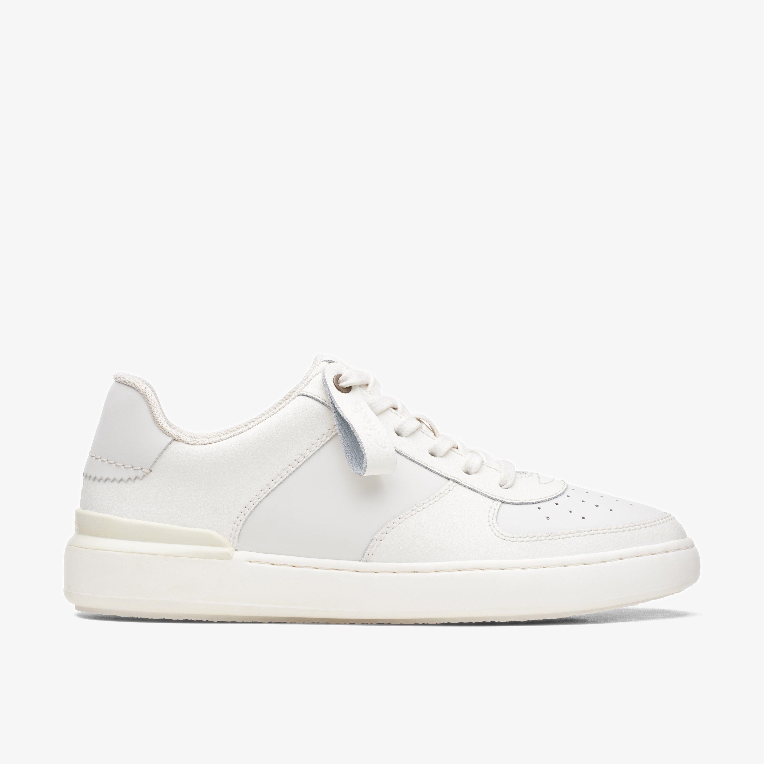 MENS Court Lite Tie White Trainers | Clarks Outlet