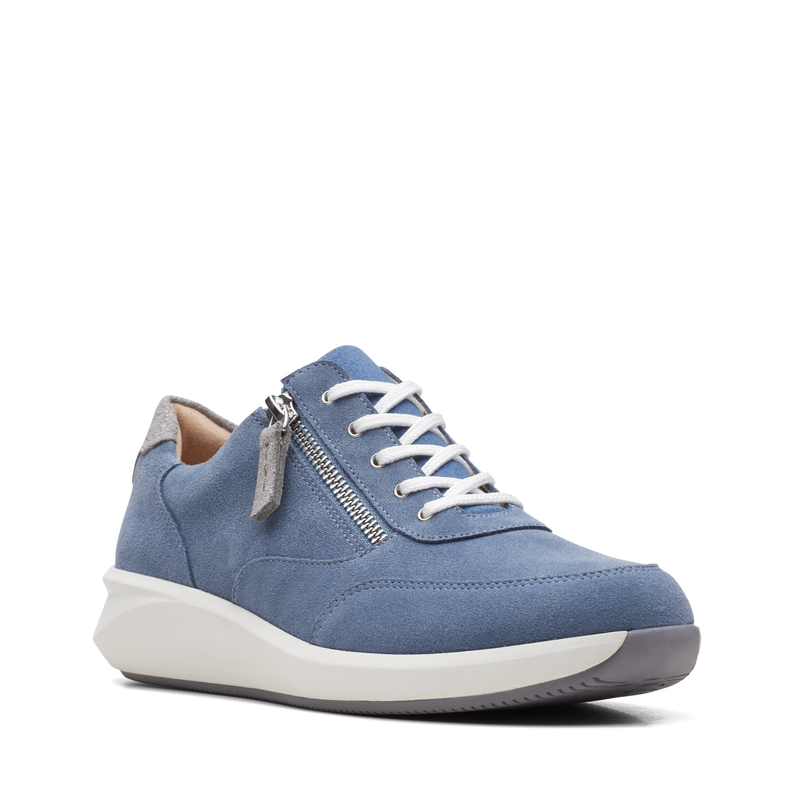 Clarks cheap blue sneakers