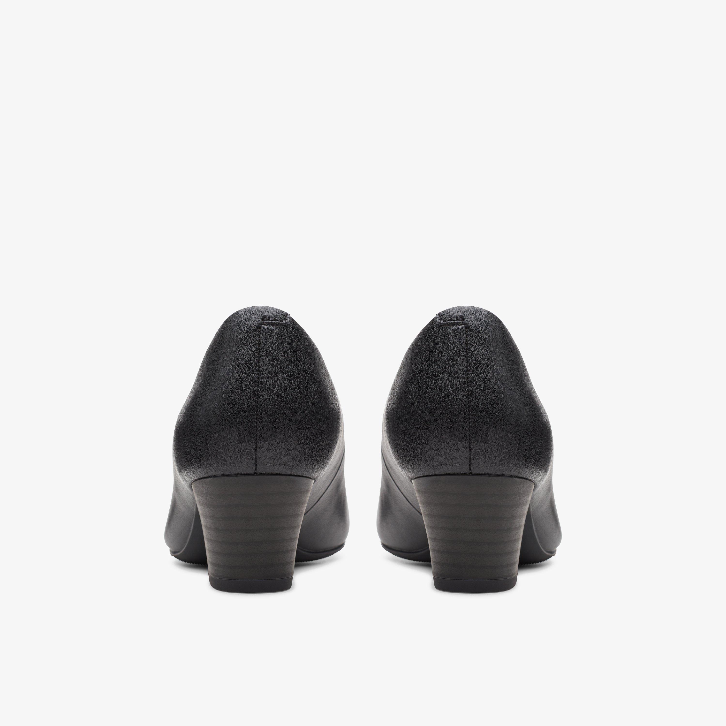 Women's Teresa Step Black Leather High Heels | Clarks