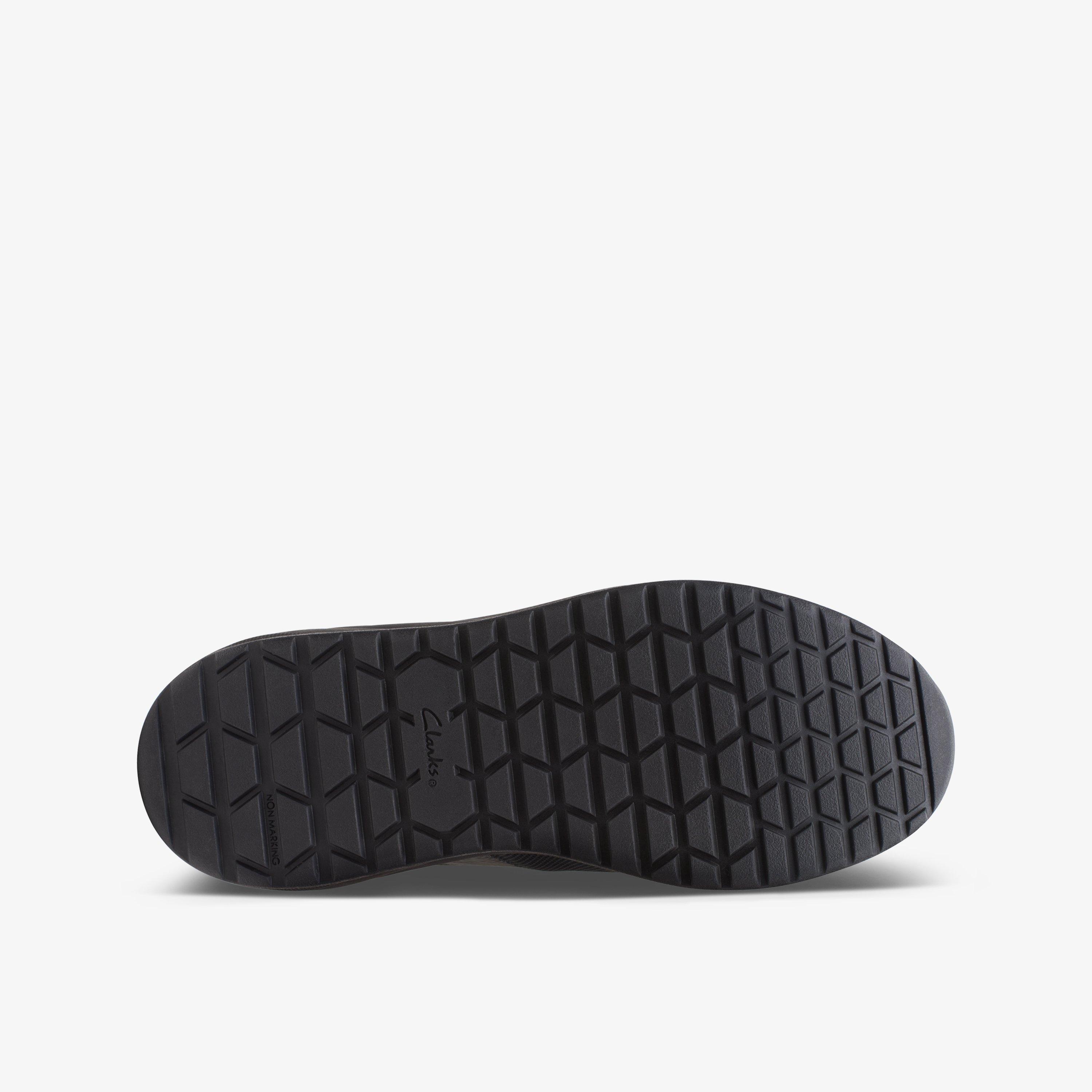 Aeon Pace Older Black Riptape School Shoes, view 3 of 6