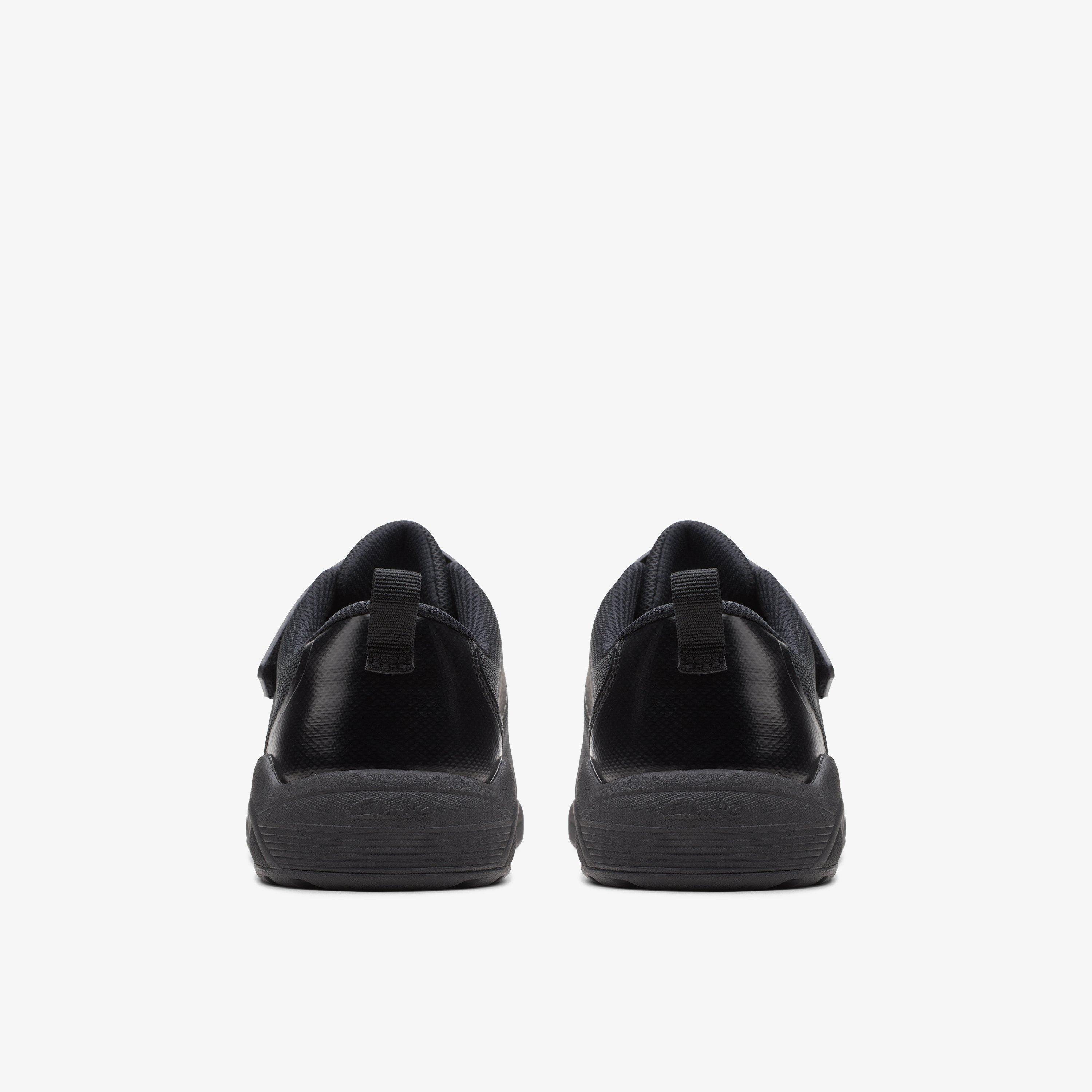 Aeon Pace Older Black Riptape School Shoes, view 5 of 6