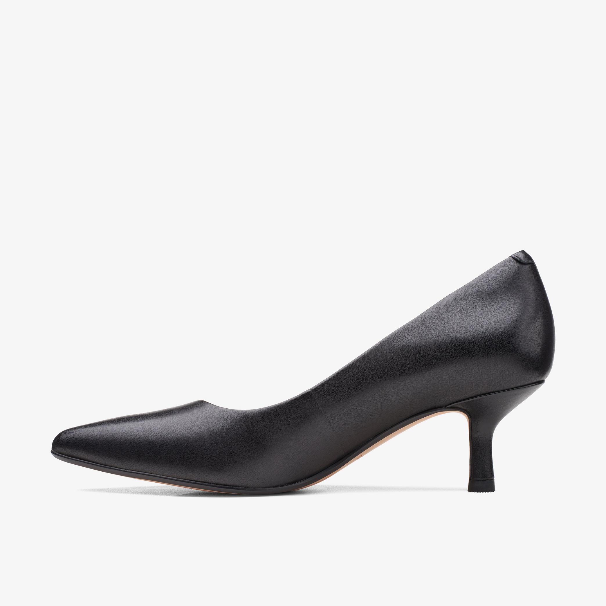 WOMENS Violet 55 Rae Black Leather High Heels | Clarks US