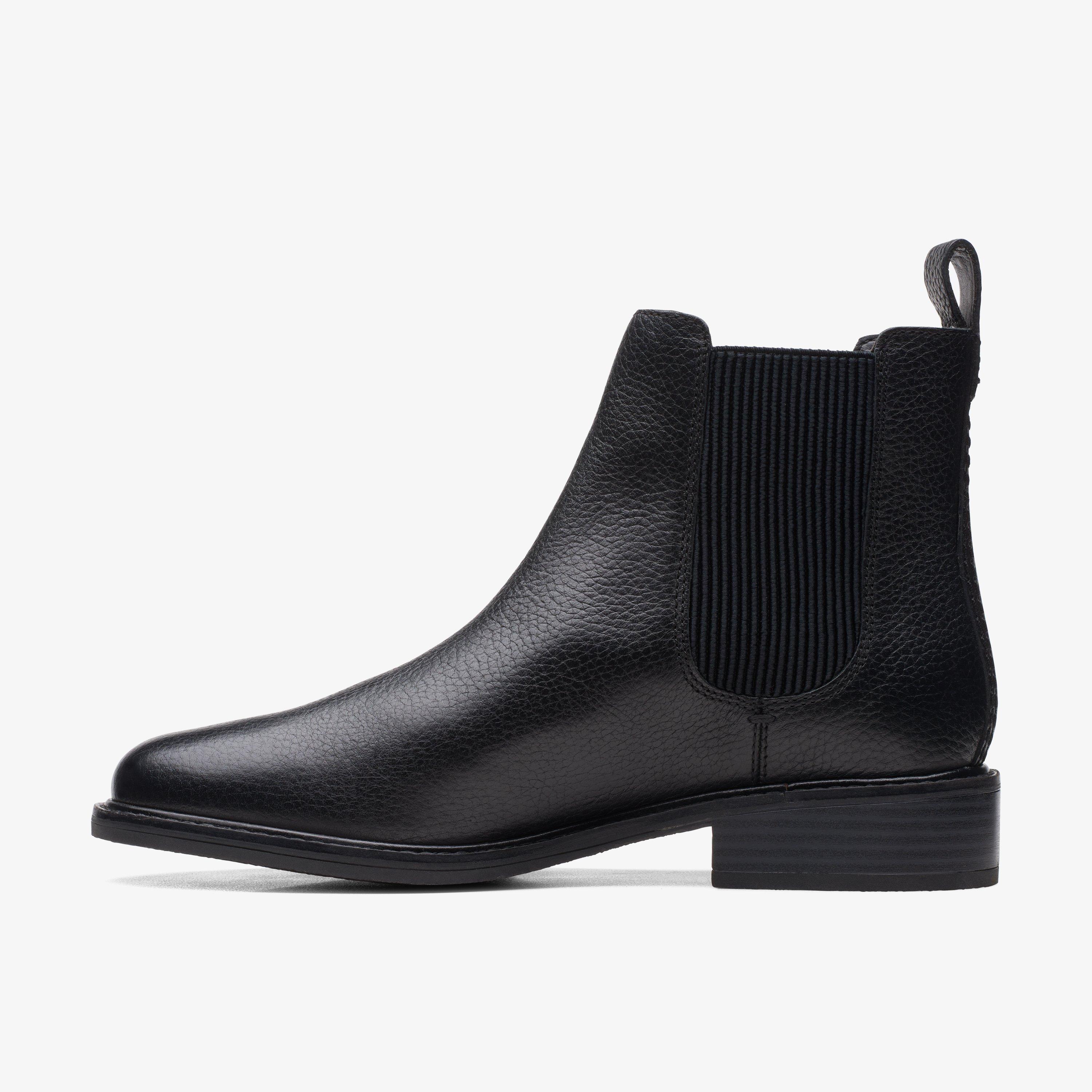 Cologne Arlo Black Leather Ankle Boots Chelsea Boots, view 2 of 6