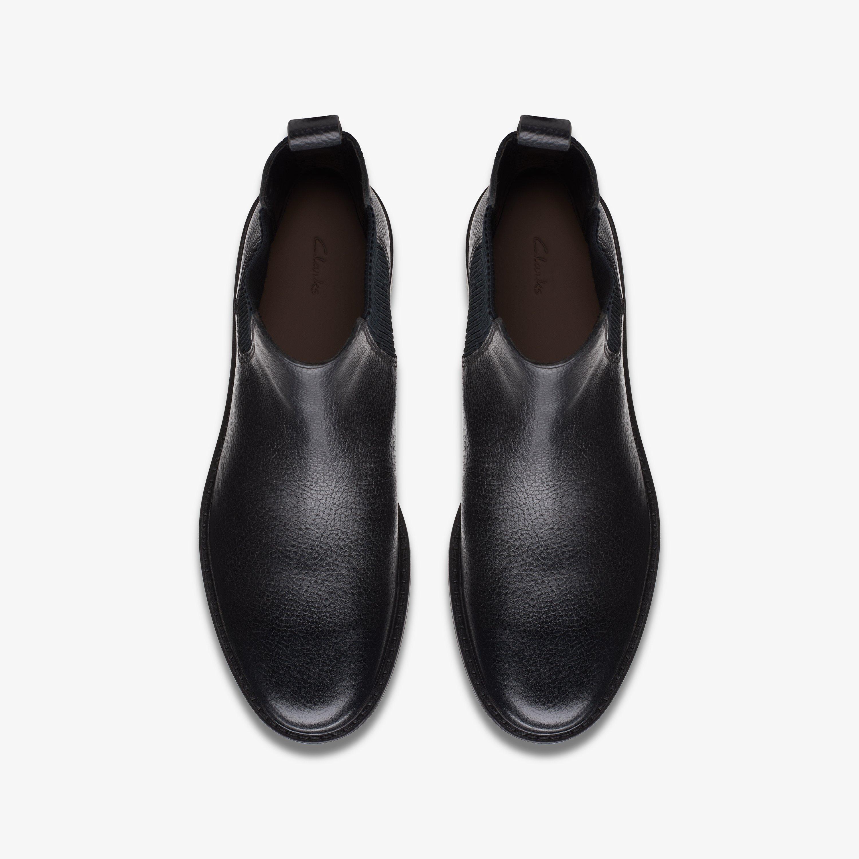 Cologne Arlo Black Leather Ankle Boots Chelsea Boots, view 6 of 6