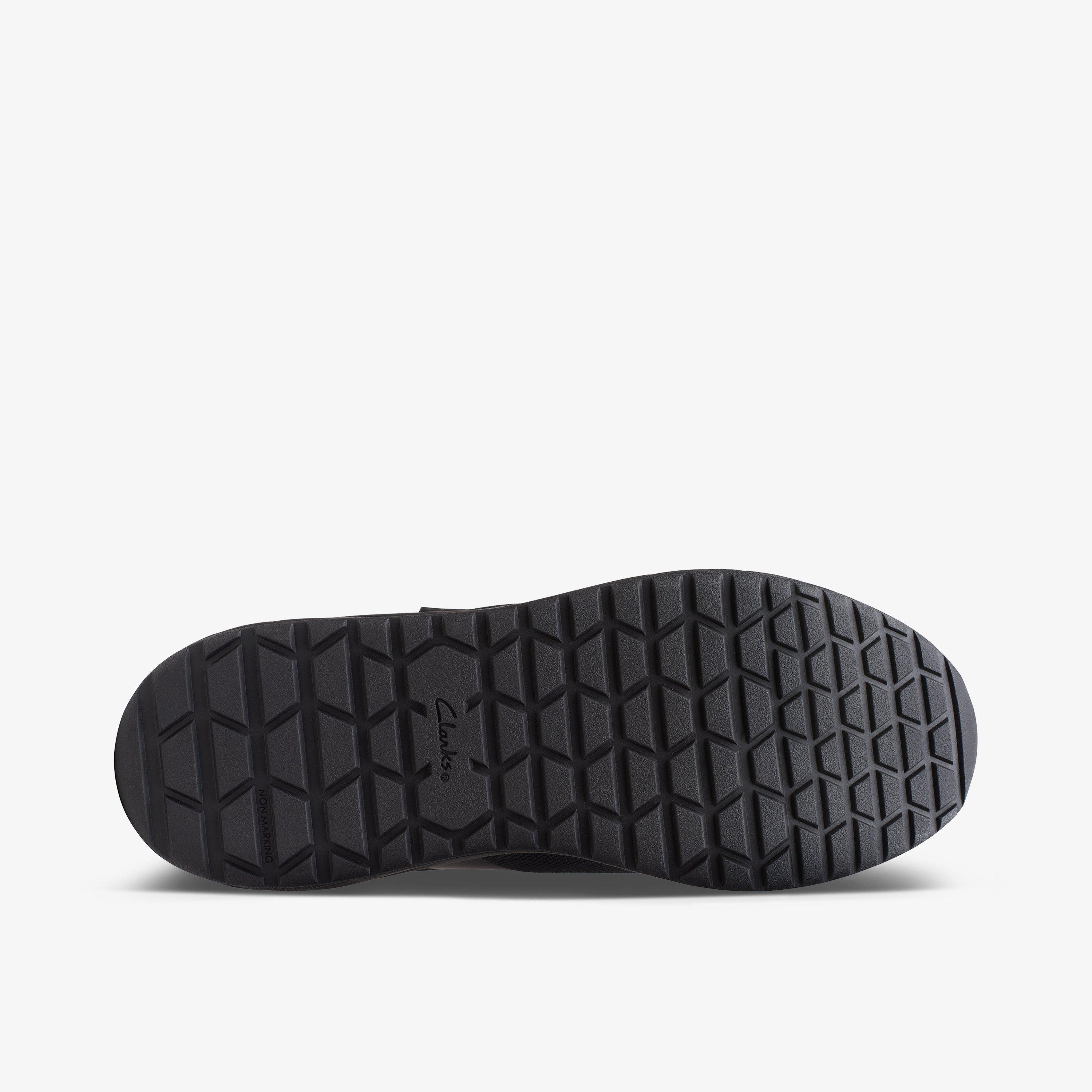 Aeon Pace Youth Black Riptape School Shoes, view 3 of 6