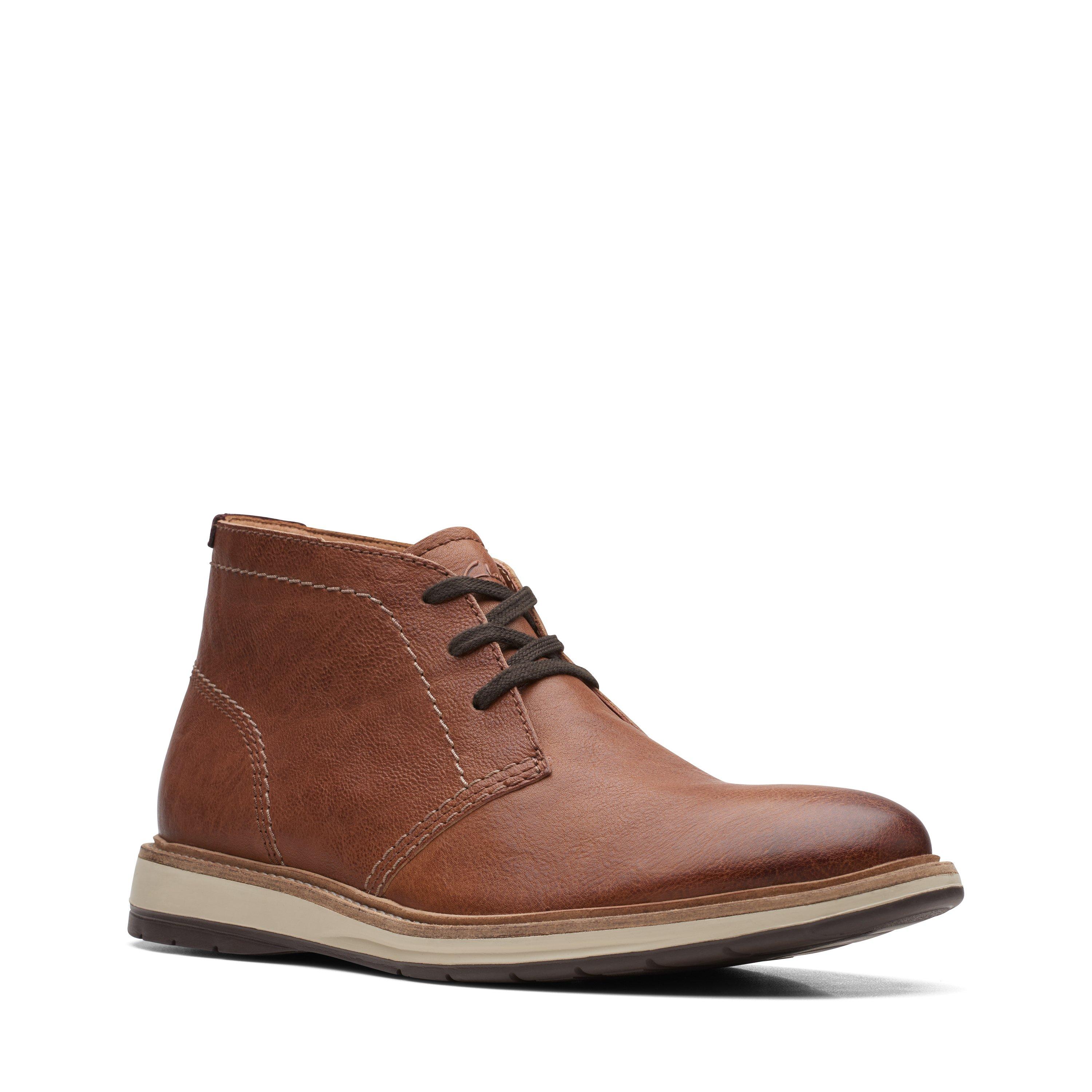 Mens brown mid on sale boots