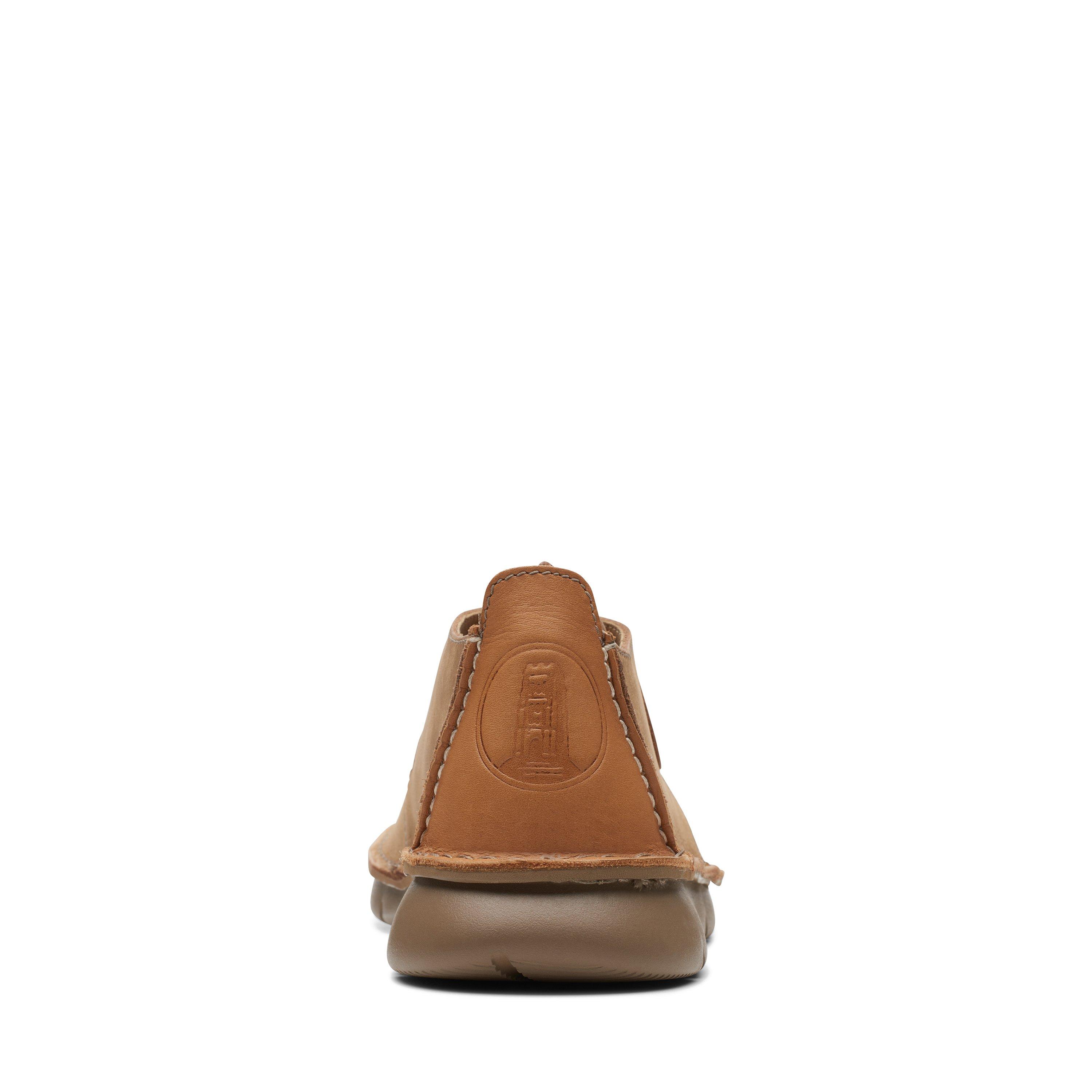 Clarks Mens Colehill Trek Beige Leather Casual Sneaker Shoes