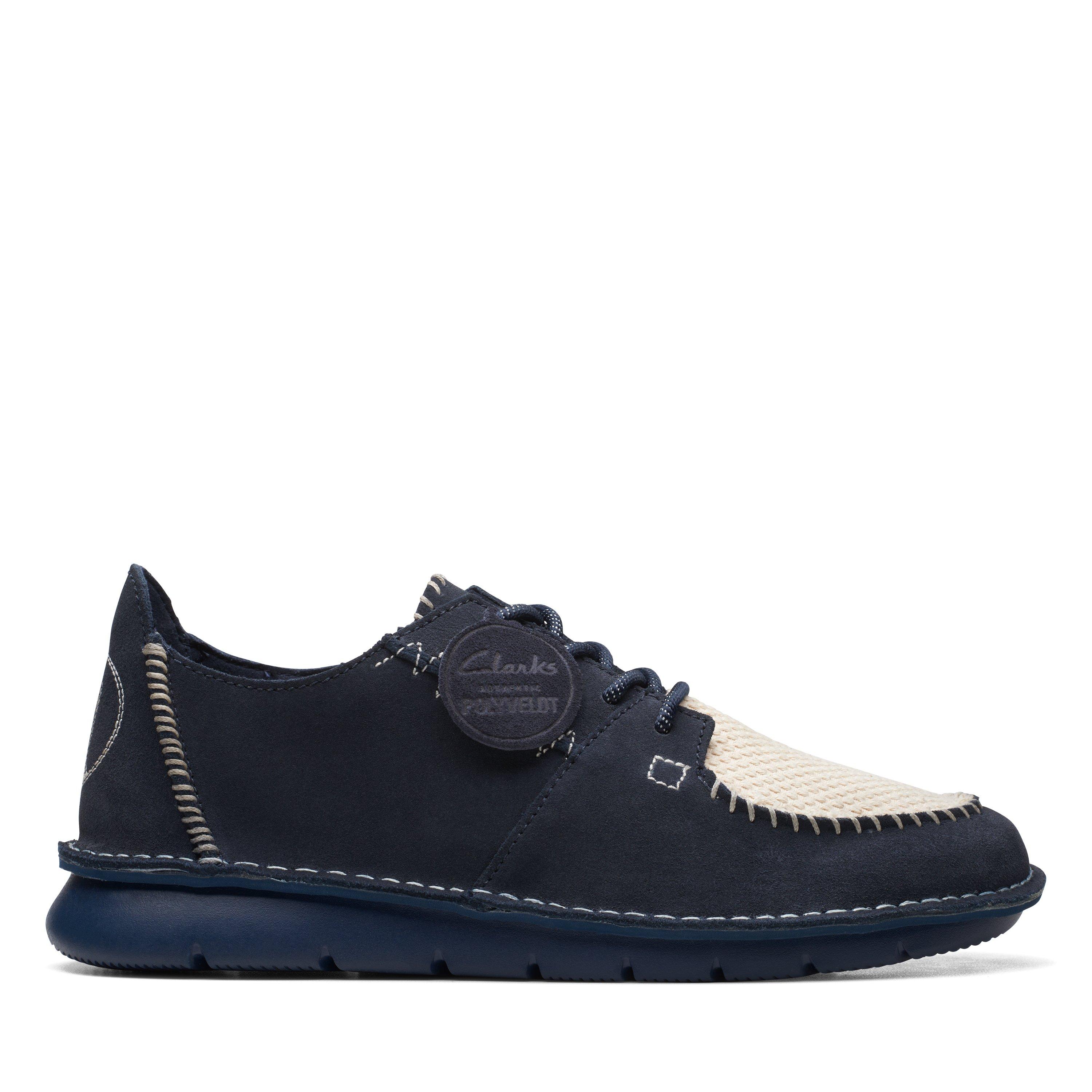 Clarks on sale blue sneakers