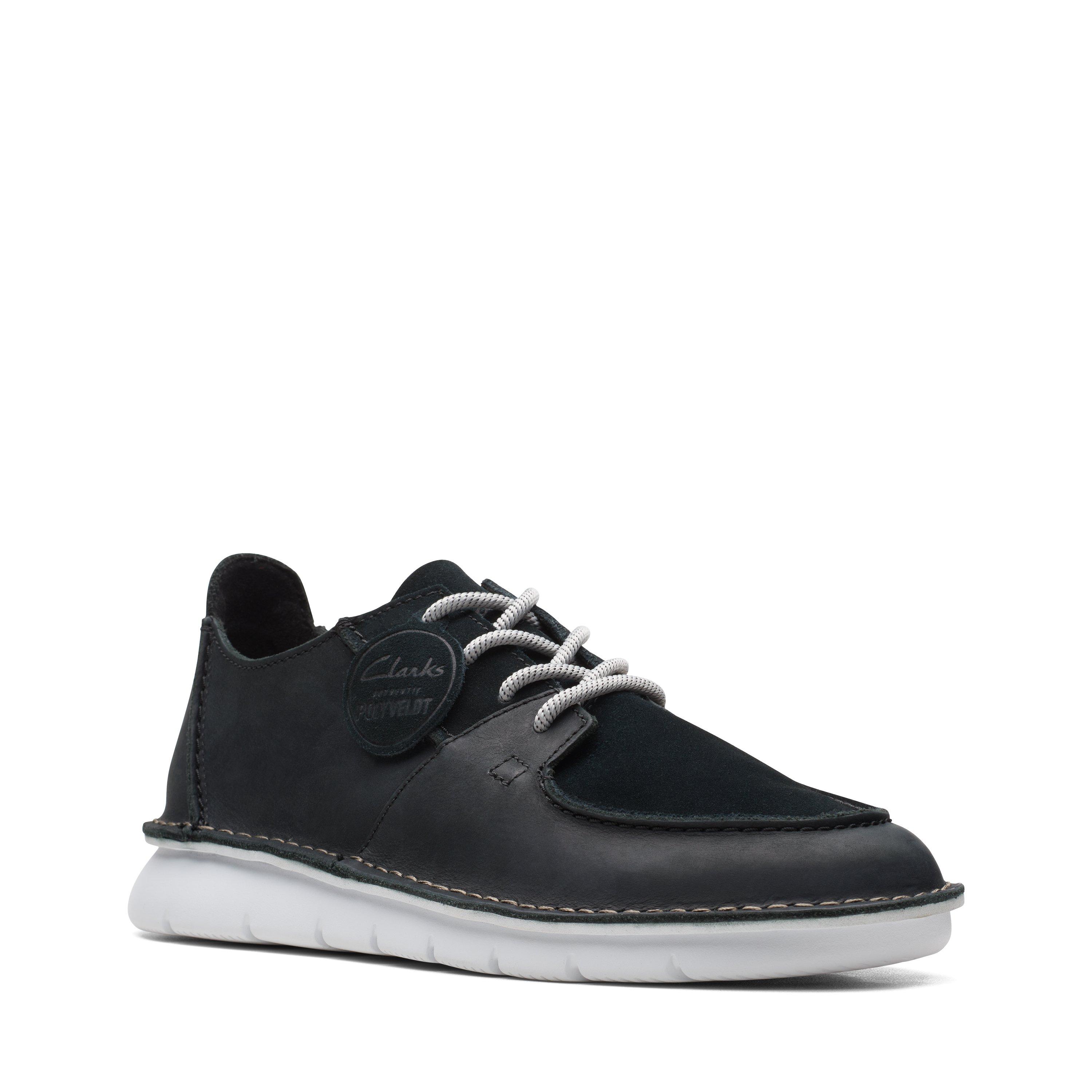 Clarks black casual clearance shoes