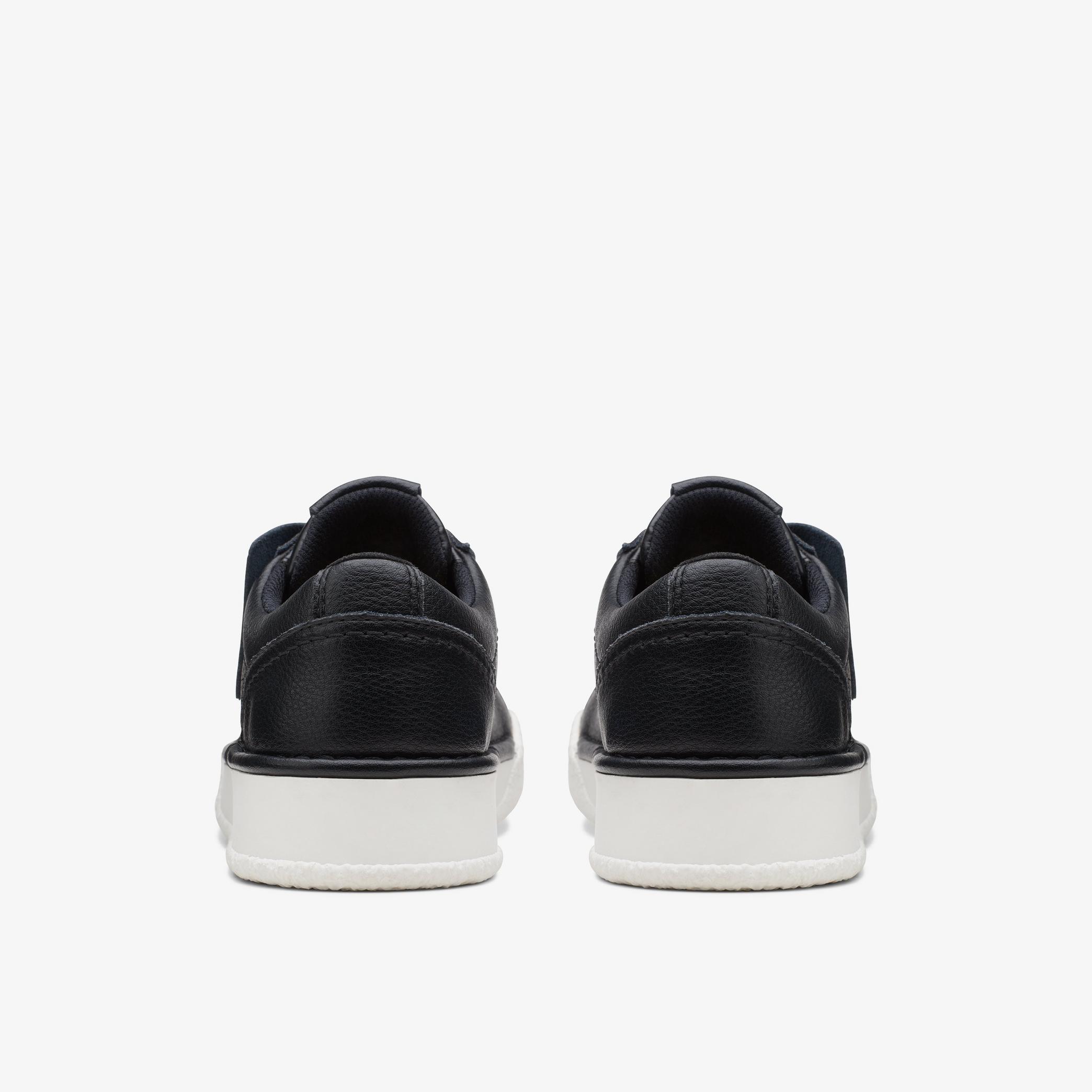Womens Craft Cup Walk Black Leather Trainers | Clarks UK