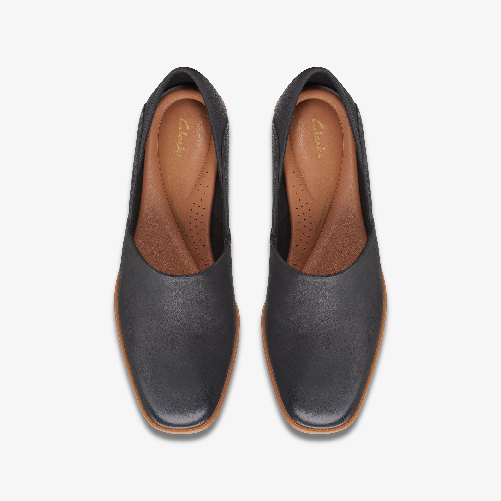 Pure Belle Black Leather Loafers, view 6 of 6