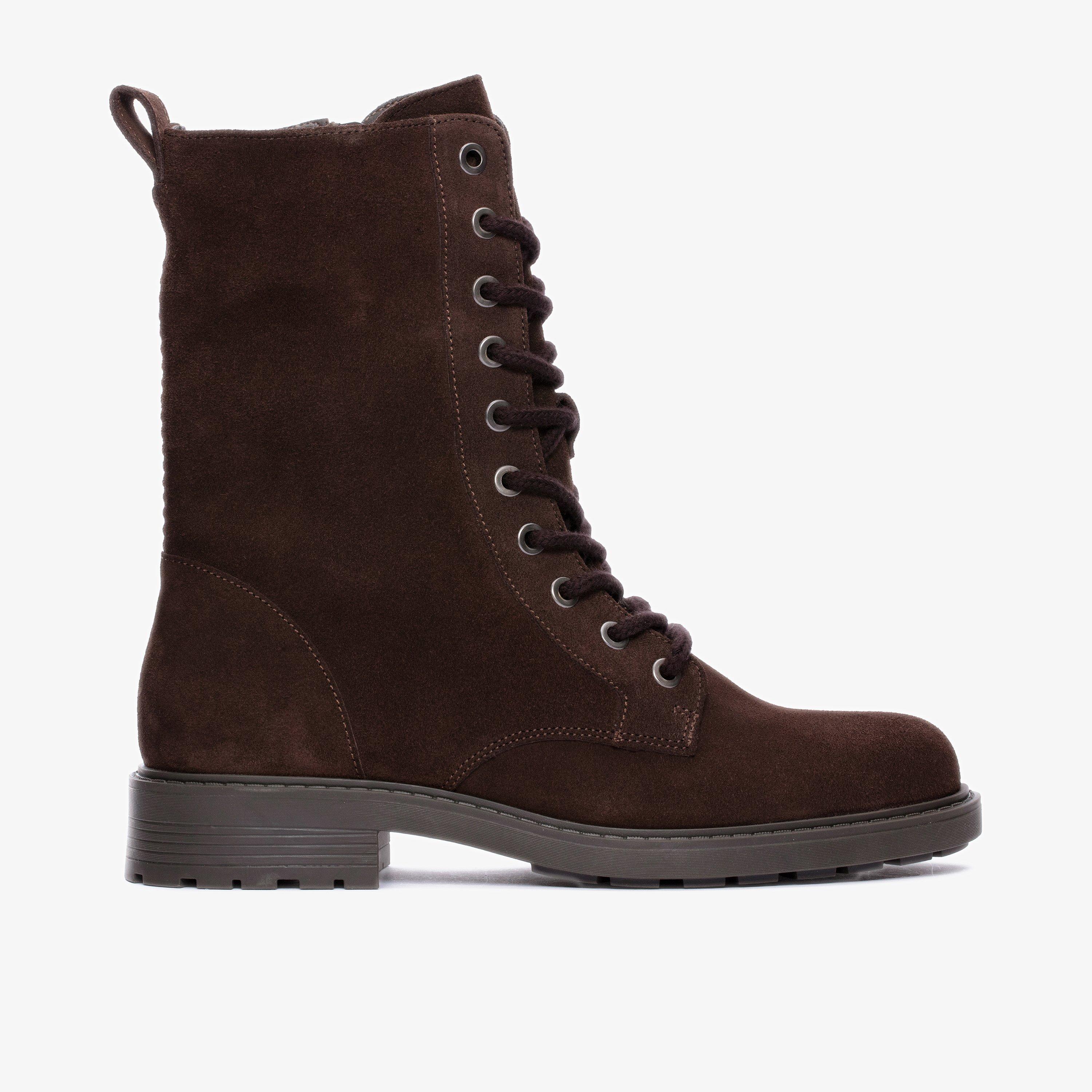 Womens Orinoco2 Style Dark Brown Suede Boots | Clarks Outlet