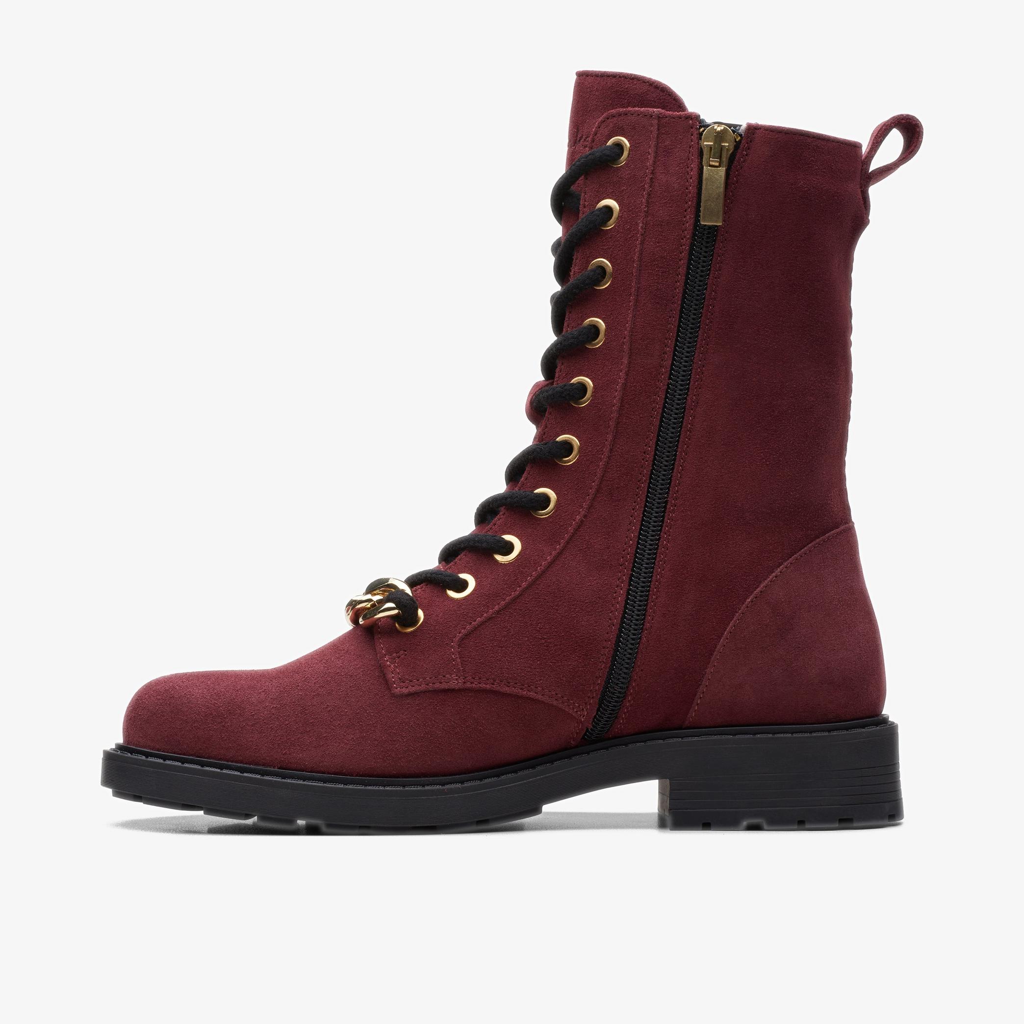 WOMENS Orinoco 2 Style Merlot Suede Ankle Boots | Clarks Outlet