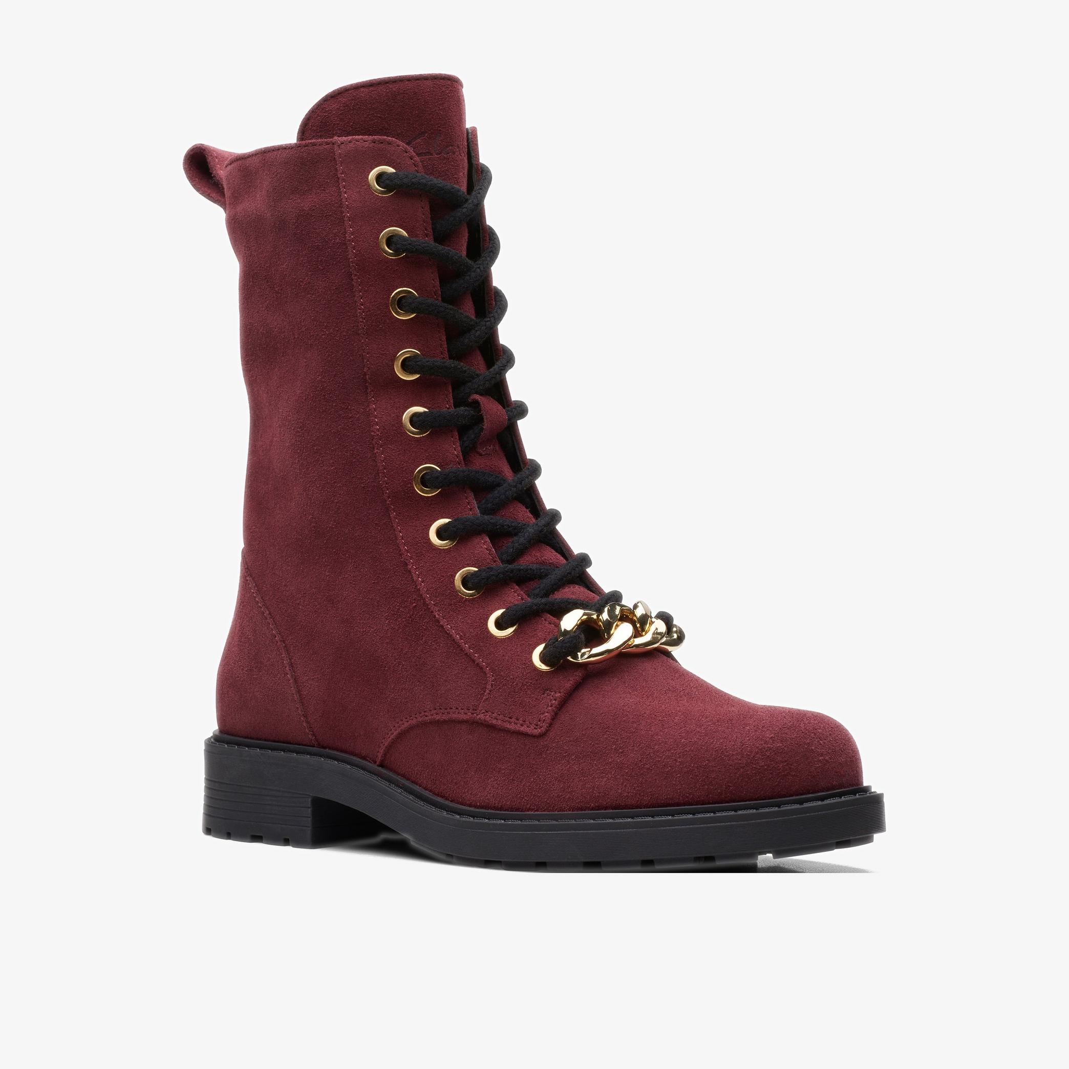 Orinoco2 Style Merlot Suede Ankle Boots, view 3 of 6