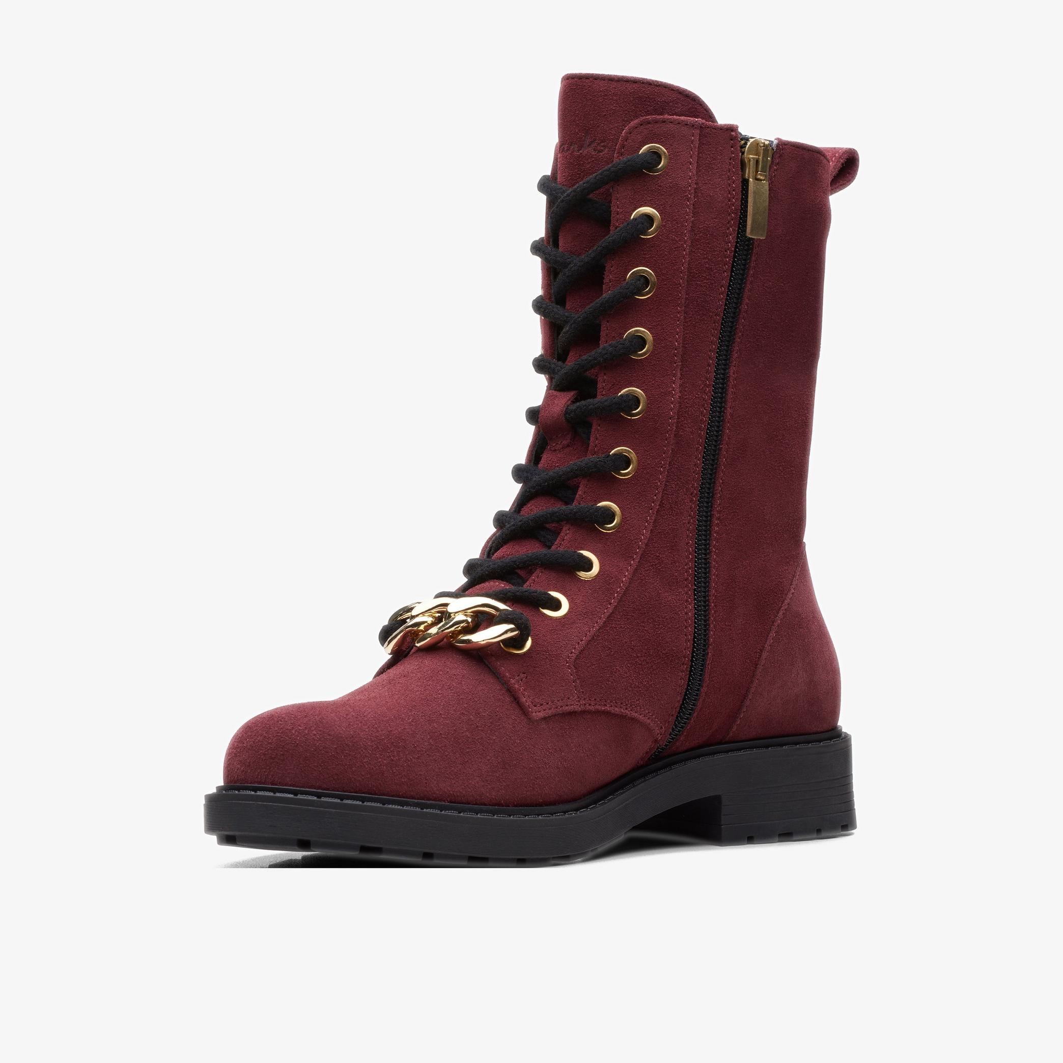 Orinoco2 Style Merlot Suede Ankle Boots, view 4 of 6