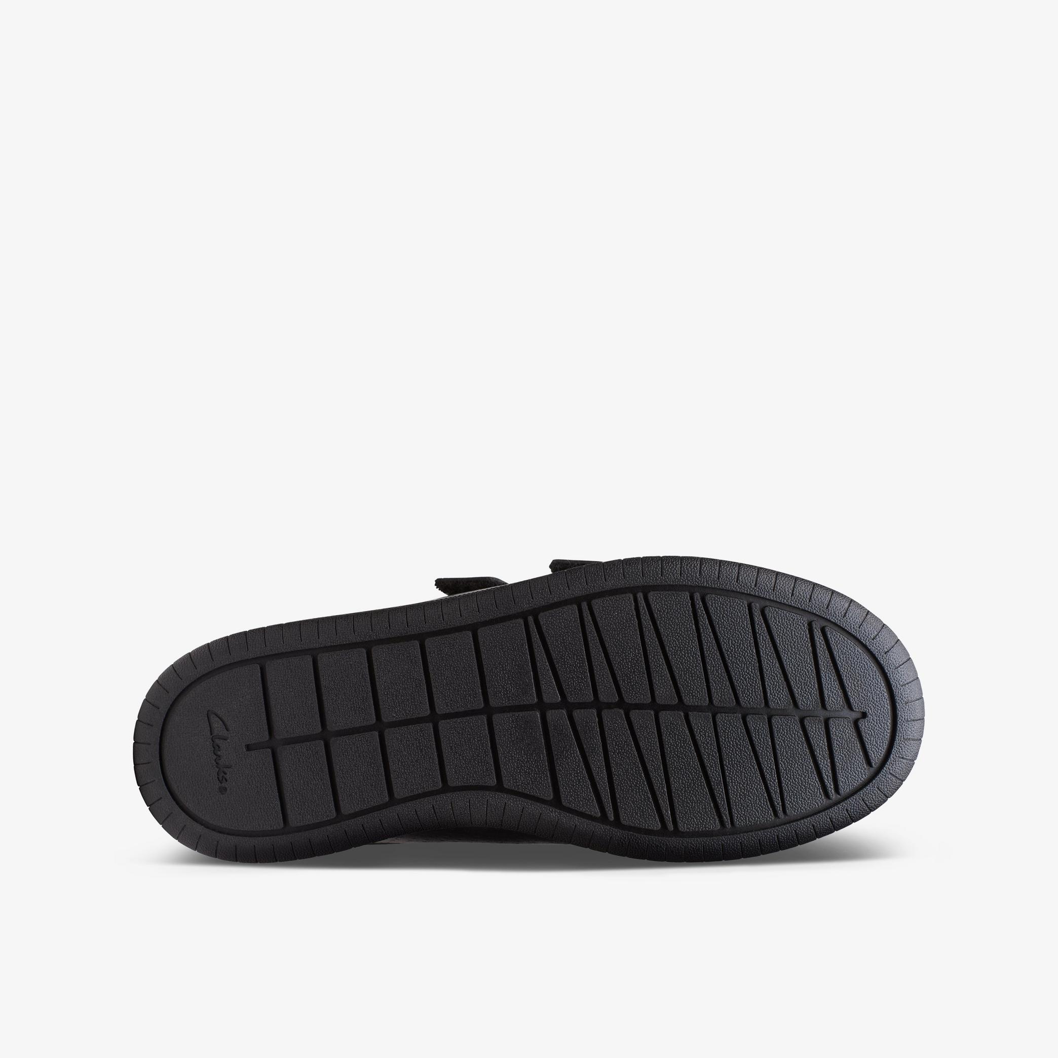 BOYS Fawn Strap Youth Black Leather Shoes | Clarks Outlet