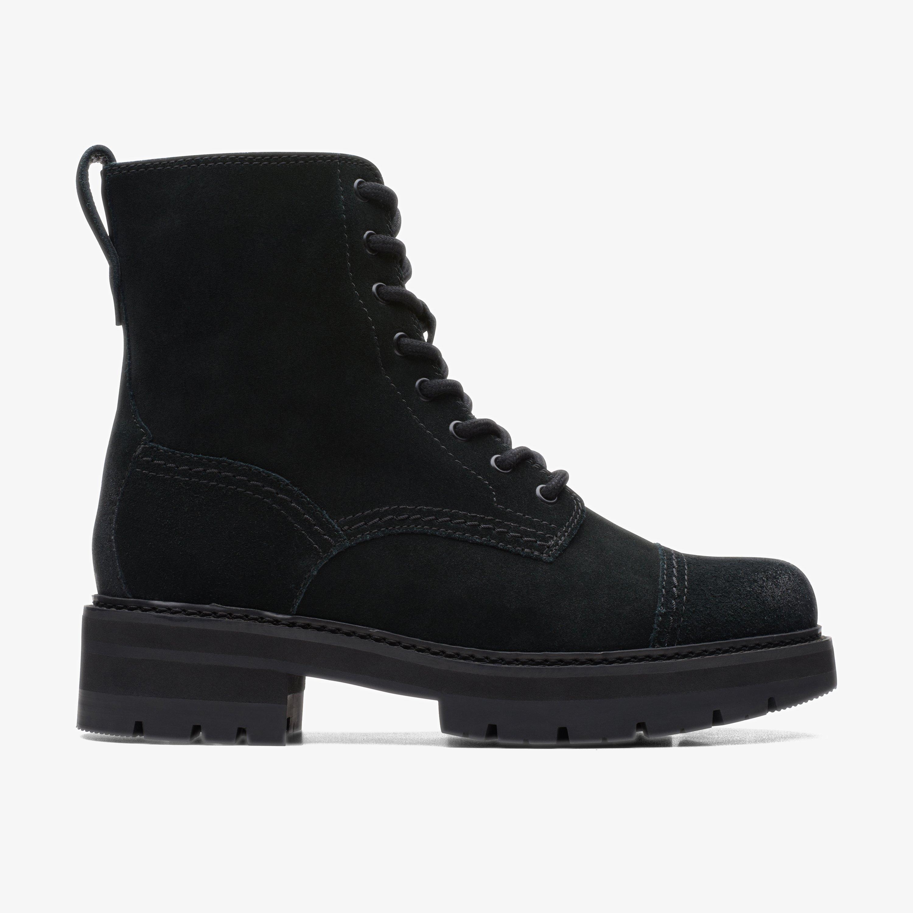 WOMENS Orianna Cap Black Suede Ankle Boots | Clarks Outlet