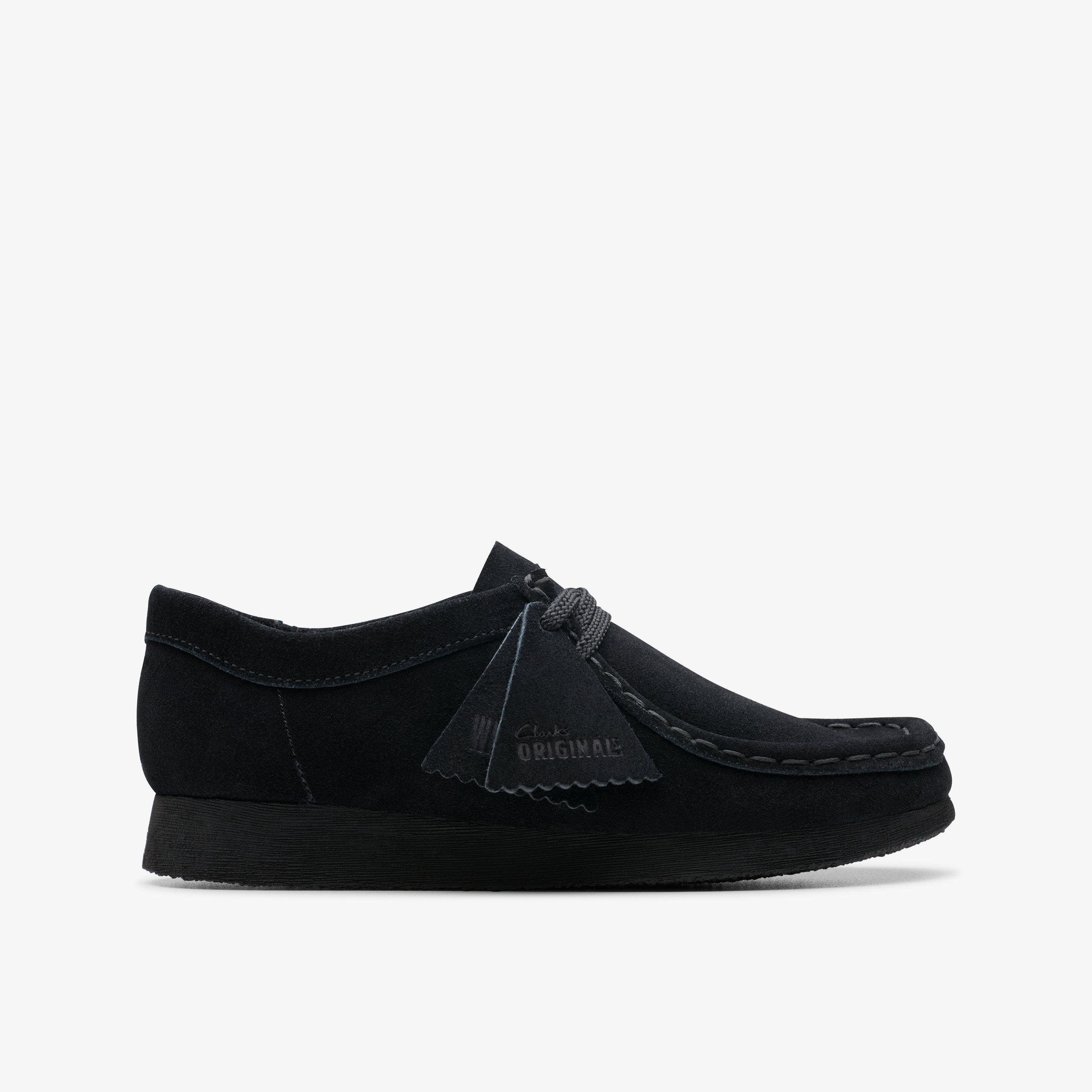 BOYS Wallabee Older Black Suede Shoes | Clarks US