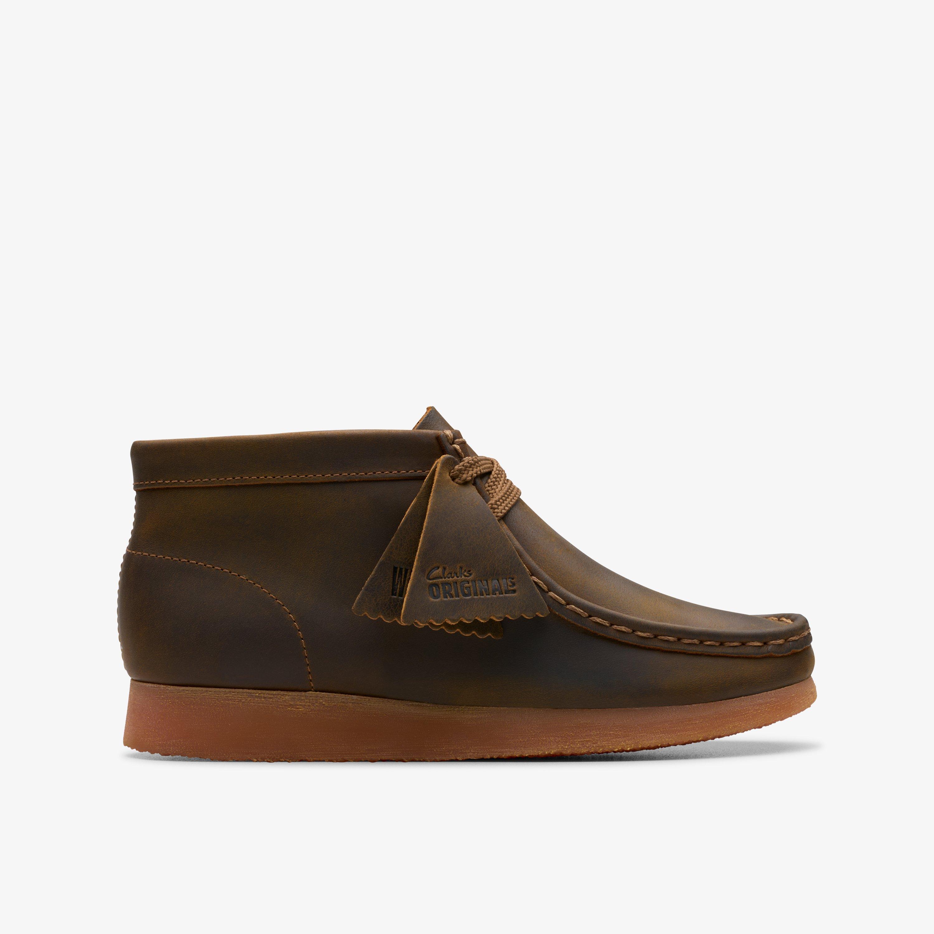 BOYS Wallabee Boot Older Beeswax Boots Clarks US