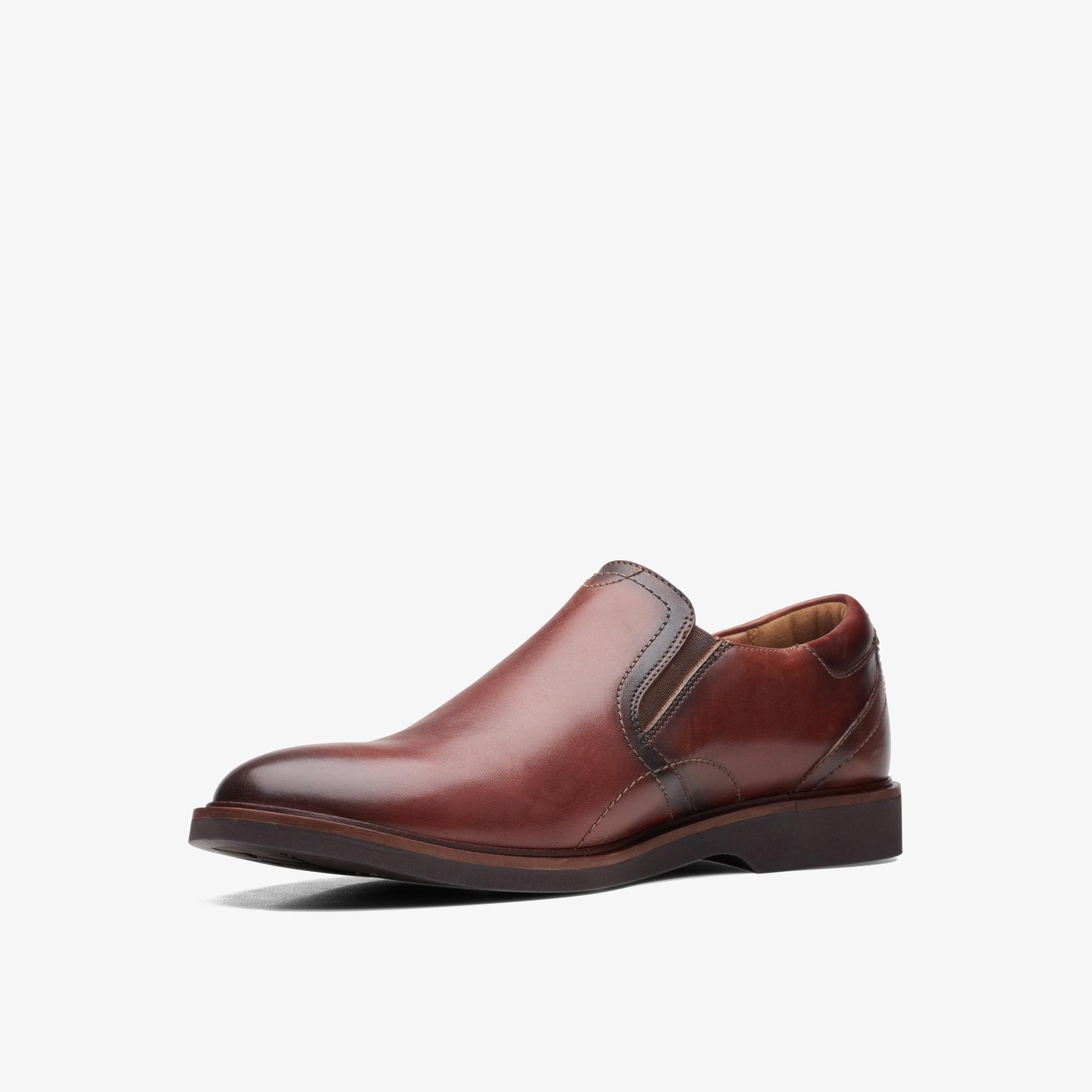 MENS Malwood Easy Brown Leather Slip Ons | Clarks Outlet