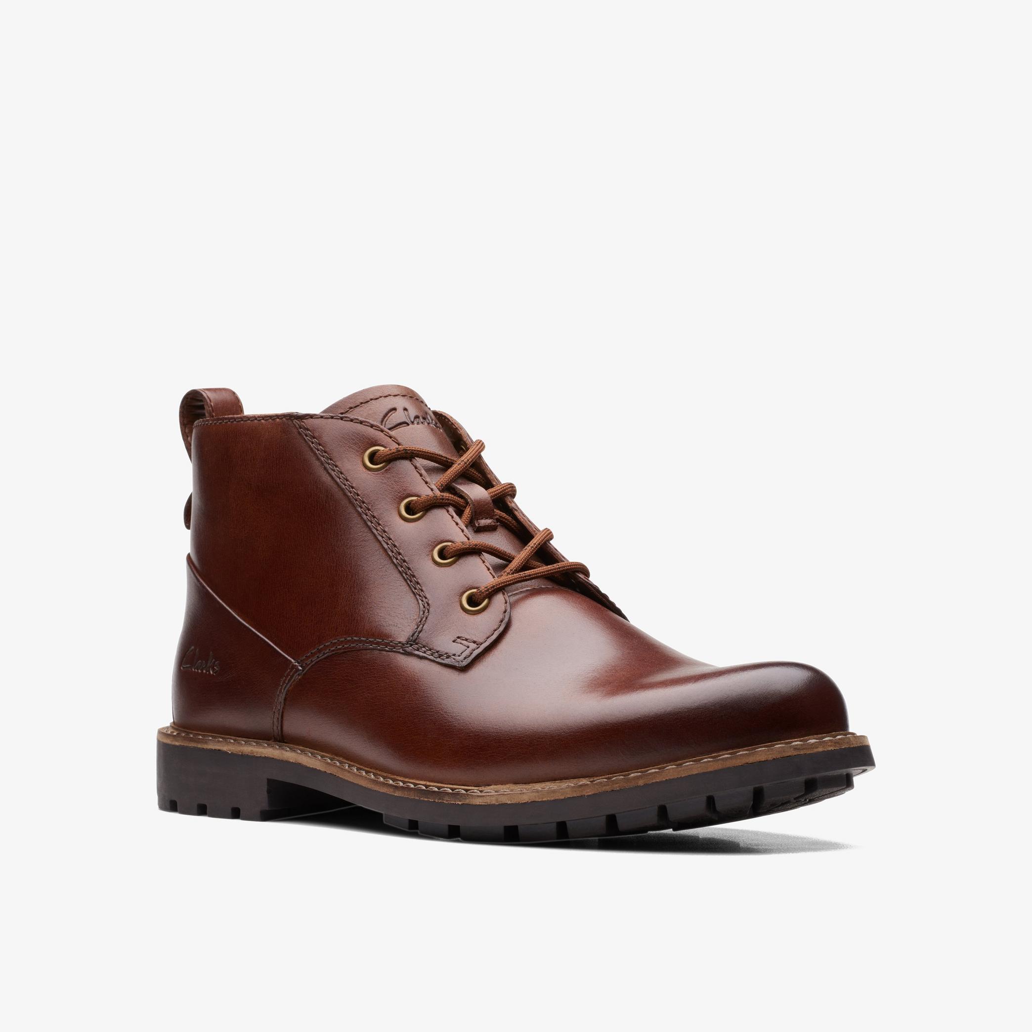 Westcombe Mid Brown Ankle Boots, view 3 of 6