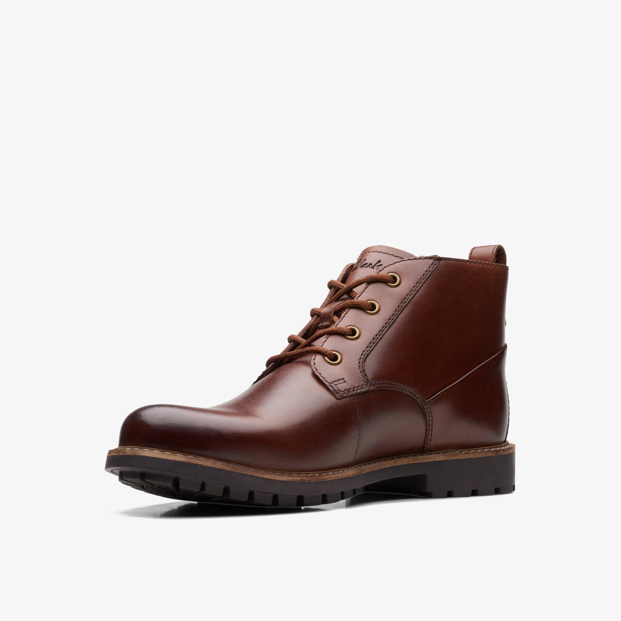 Westcombe Mid Brown Ankle Boots, view 4 of 6