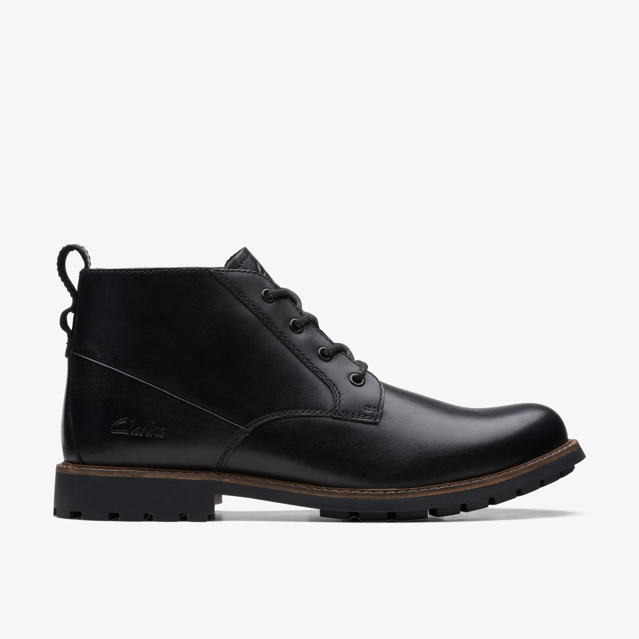 Westcombe Mid Black Ankle Boots, view 1 of 6