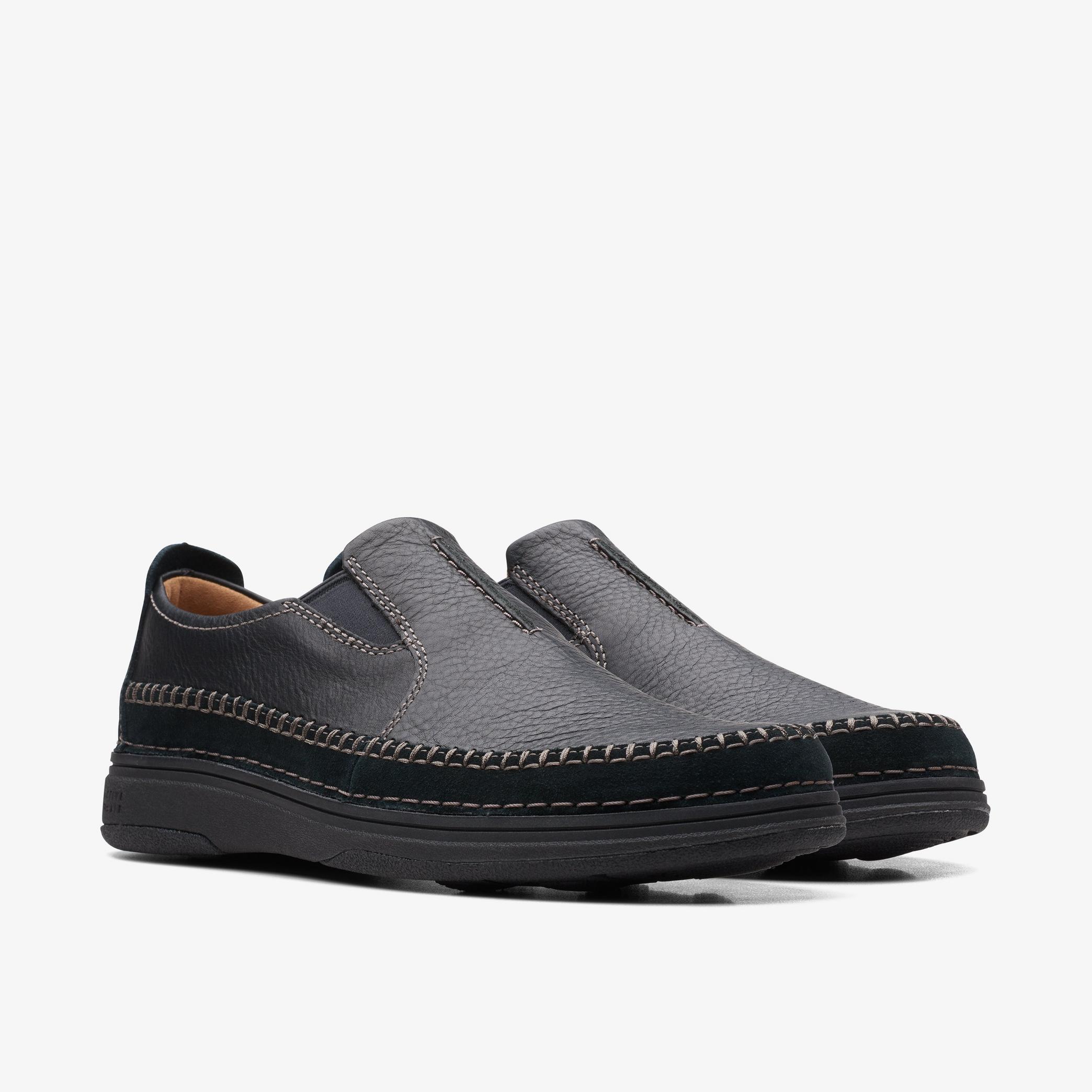 Nature 5 Walk Black Combination Loafers, view 4 of 6