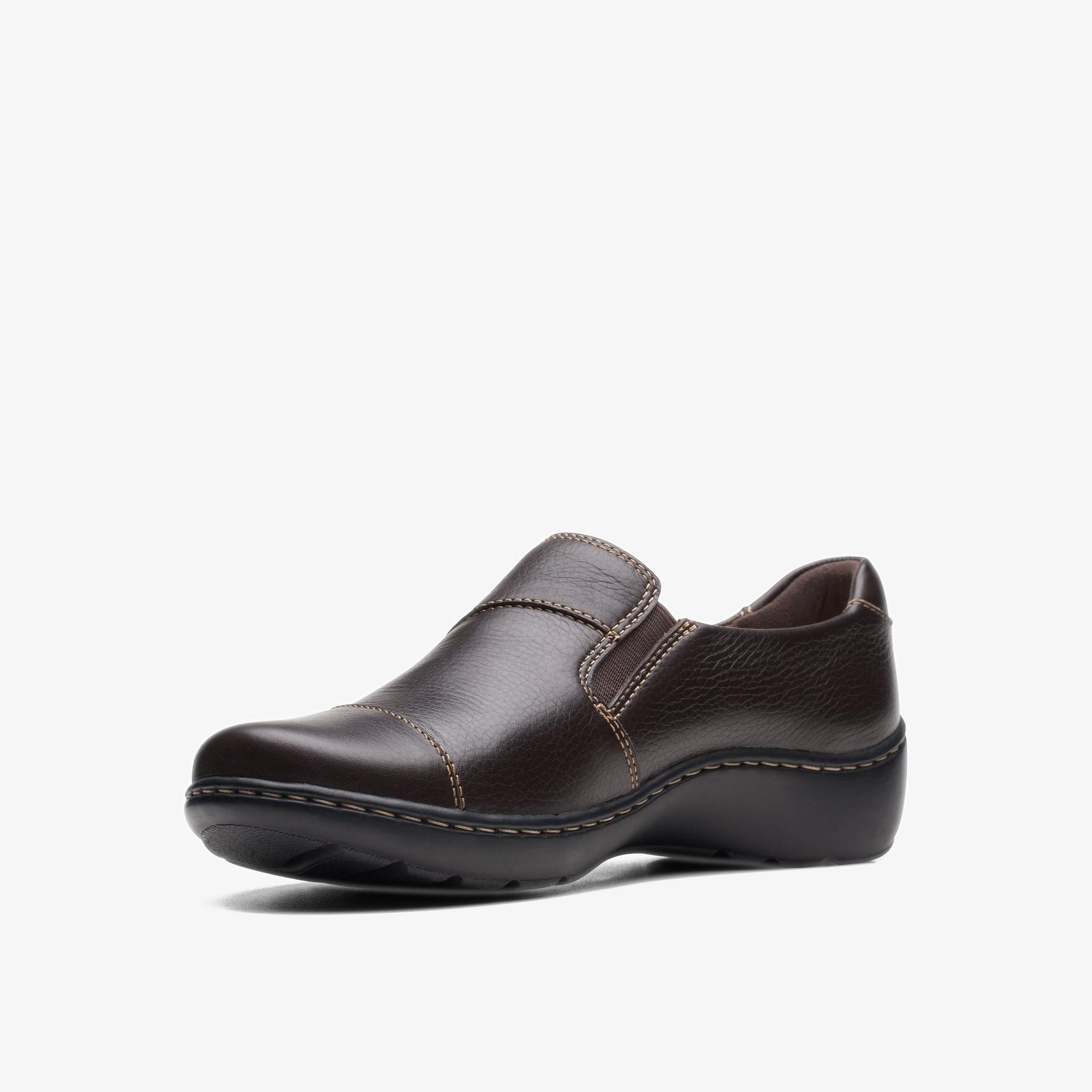 Cora Harbor Dark Brown Leather Shoes, view 4 of 6