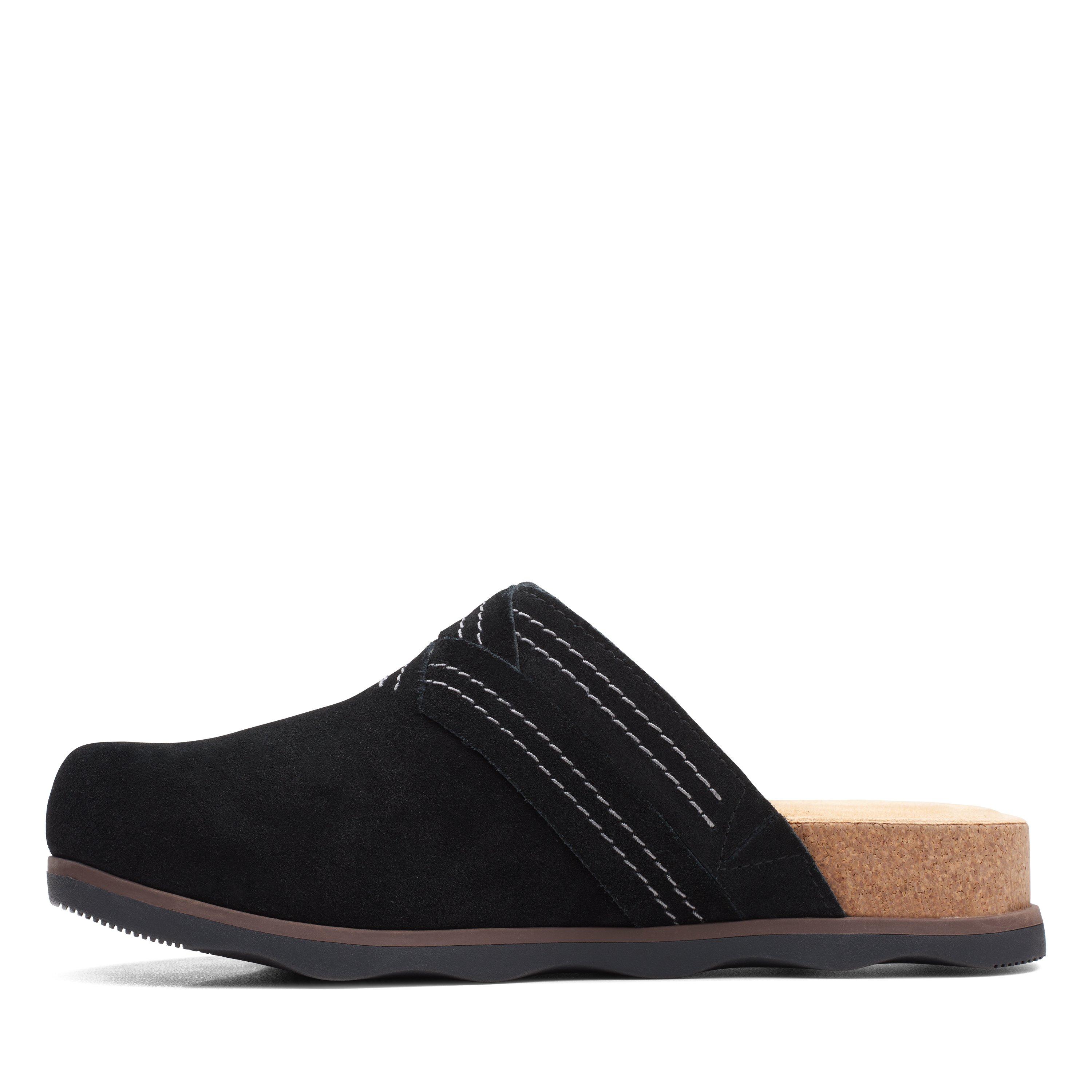 Black suede hot sale slipper shoes