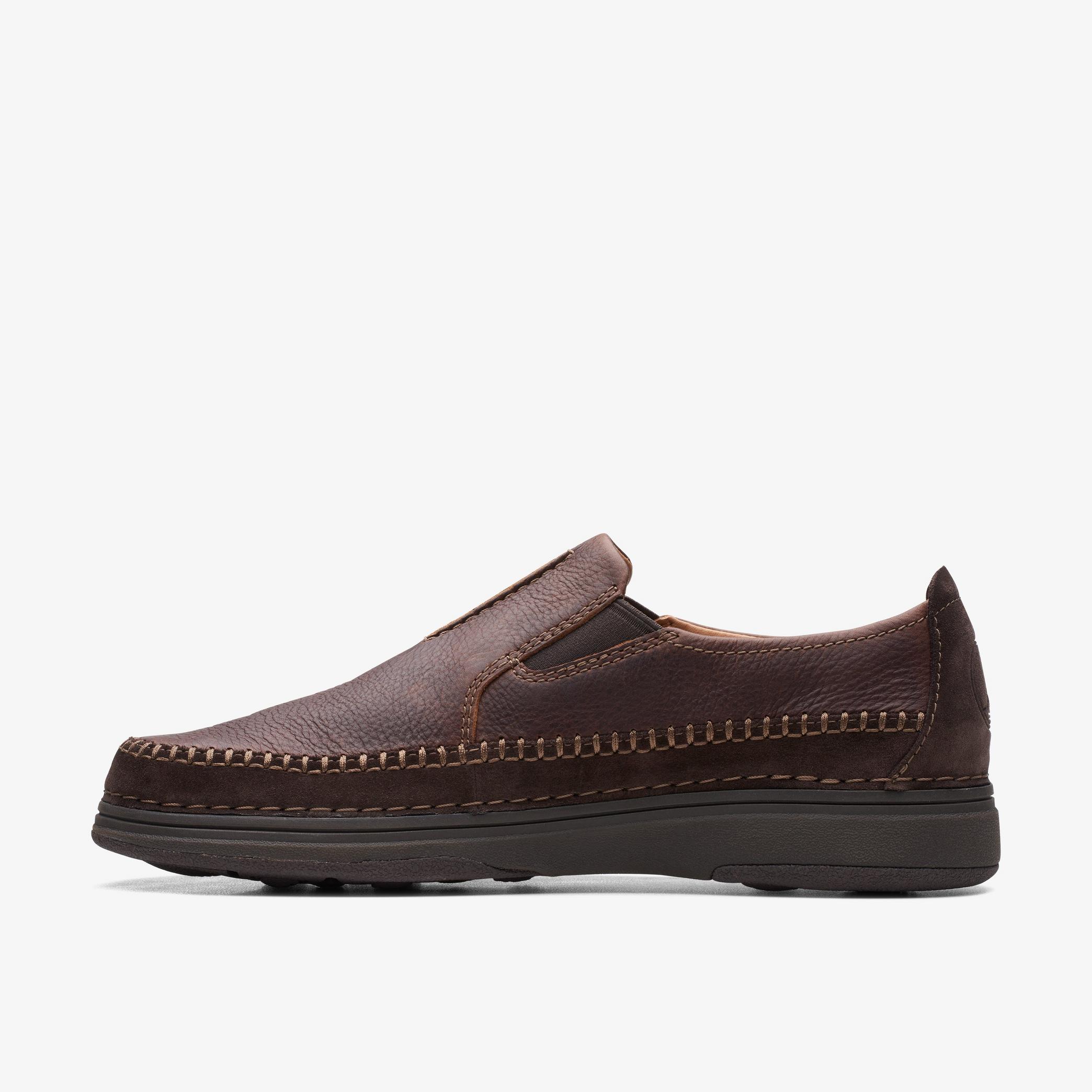 Nature 5 Walk Dark Brown Combination Loafers, view 2 of 6