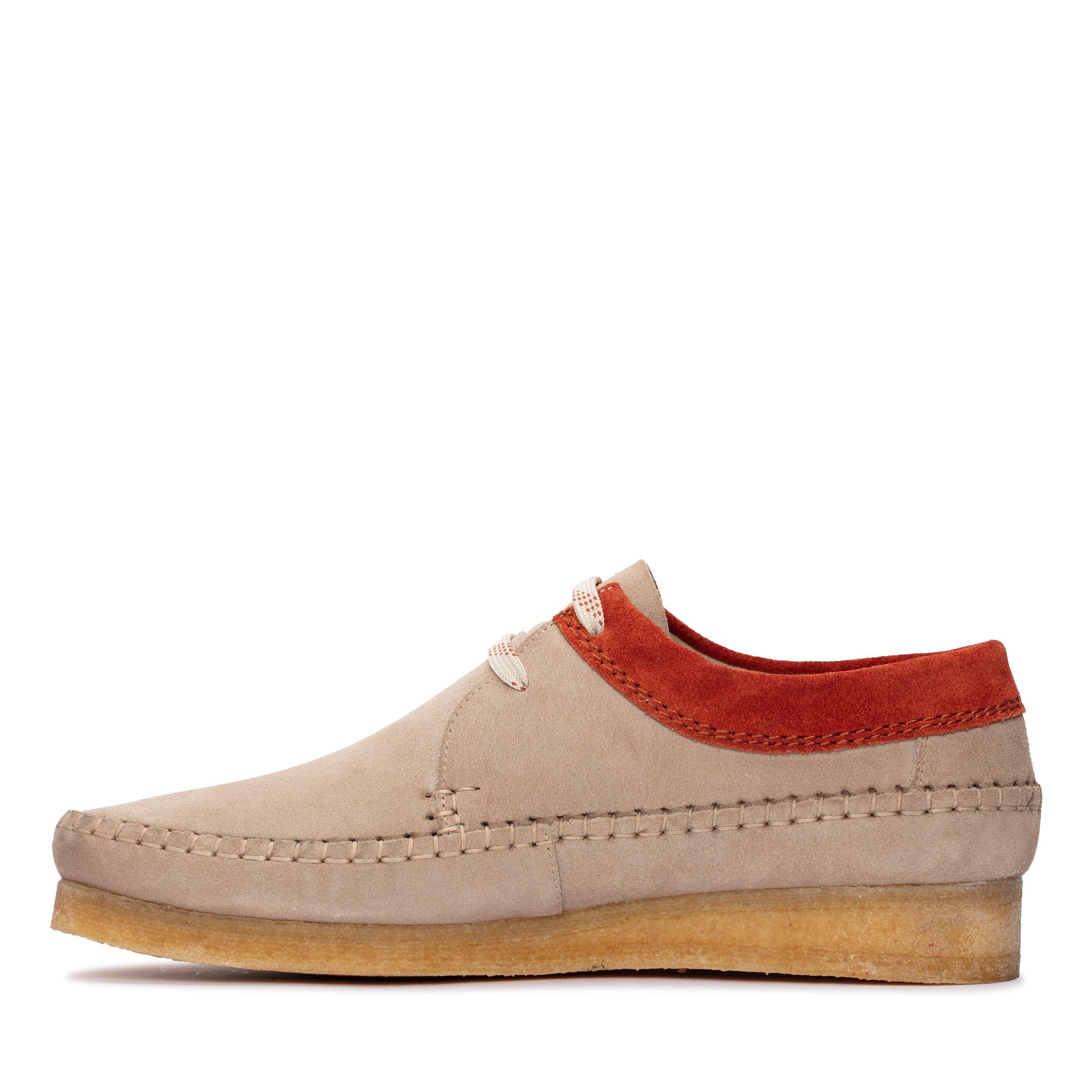 Clarks weaver 2025 white suede