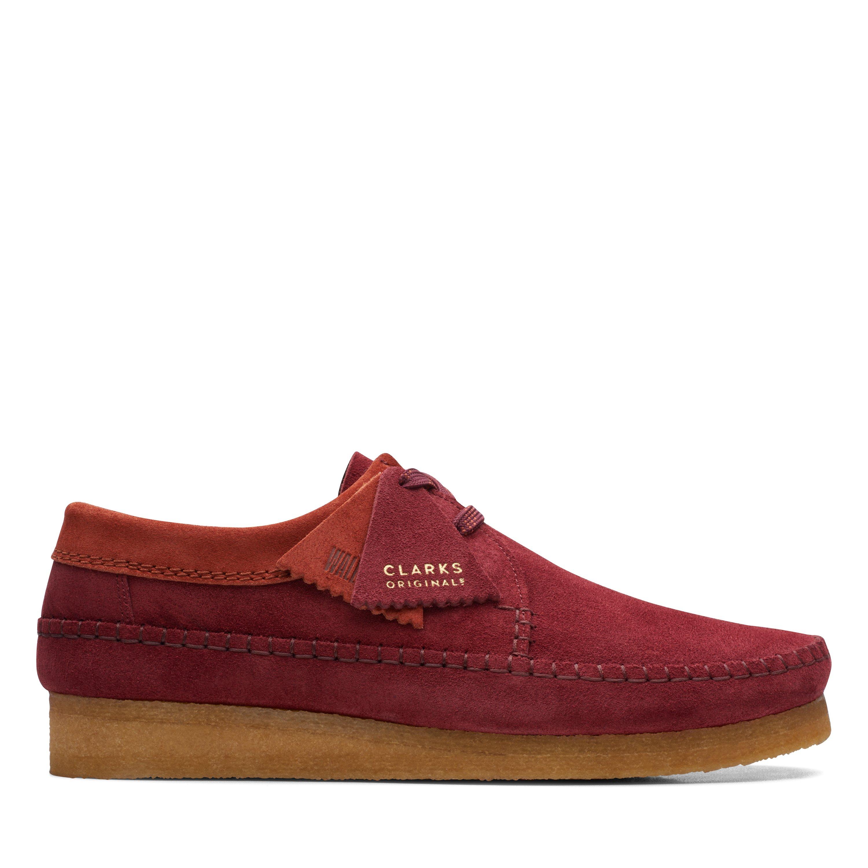 Clarks weaver hot sale brown suede