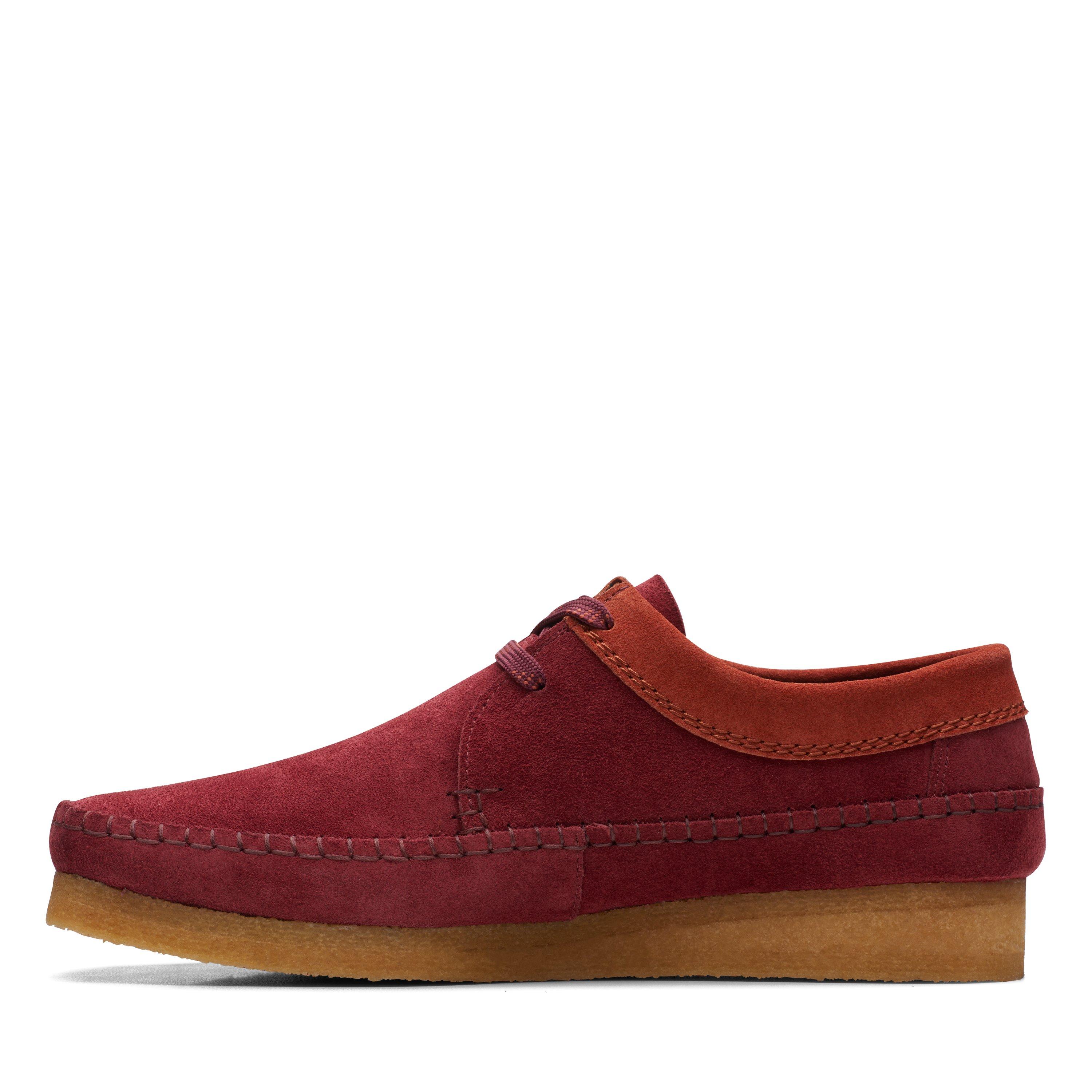 Clarks weaver hot sale brown suede