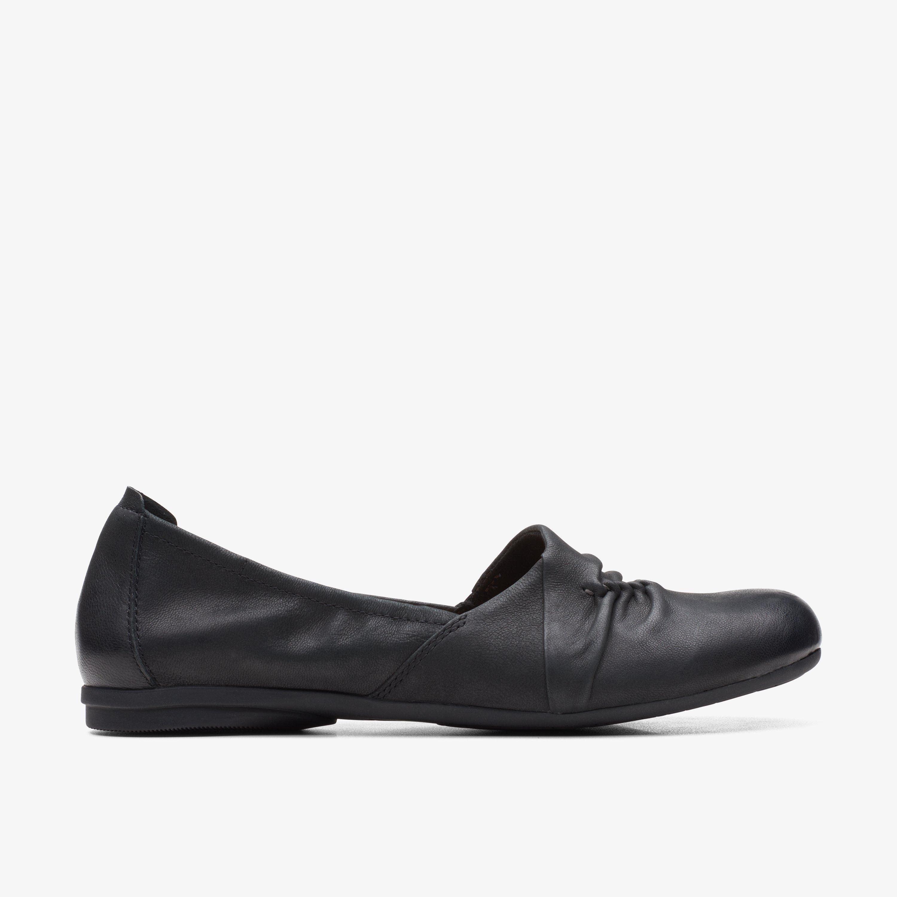 WOMENS Rena Way Black Ballerina Shoes | Clarks US