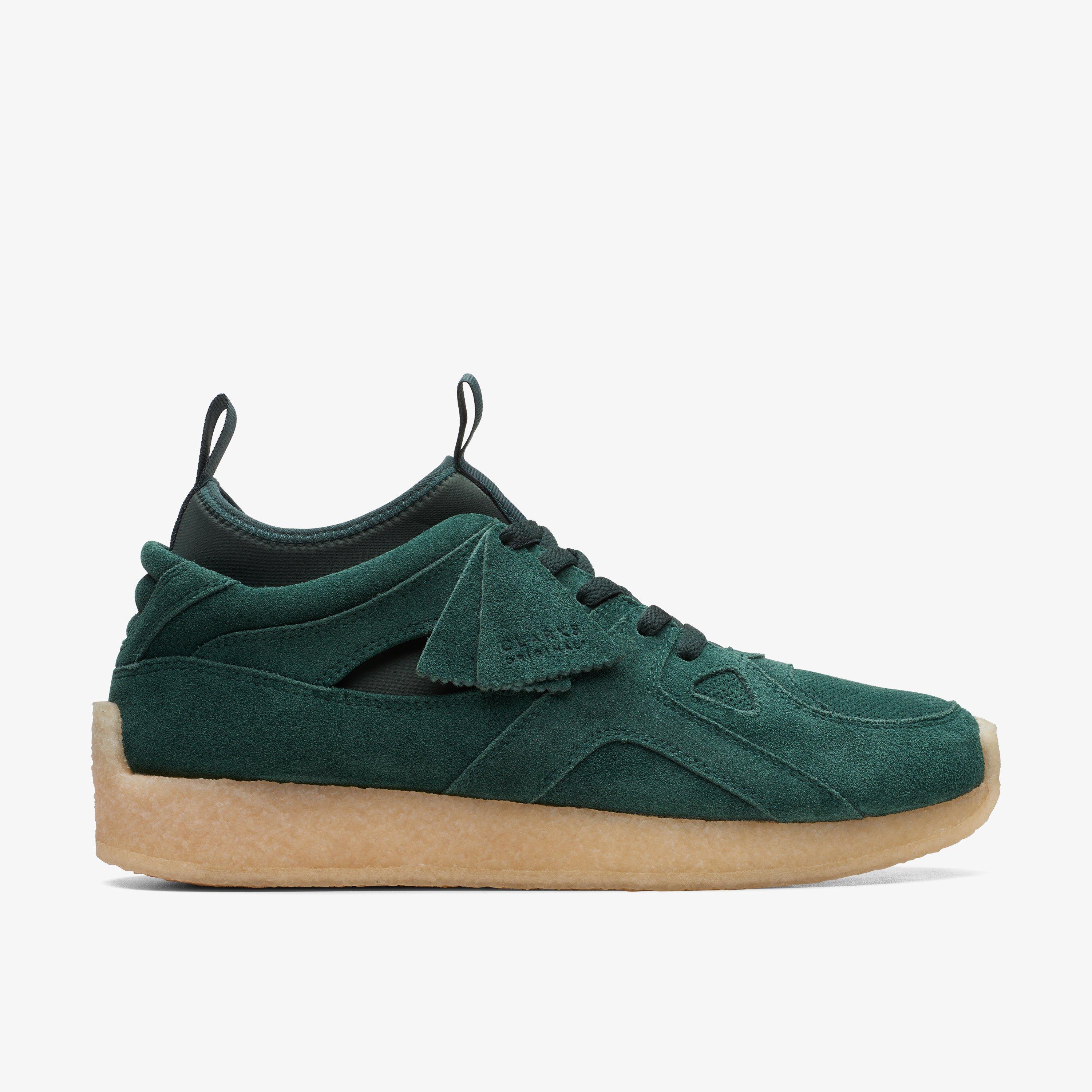 Breacon Dark Green Trainers Lace Up, view 1 of 7