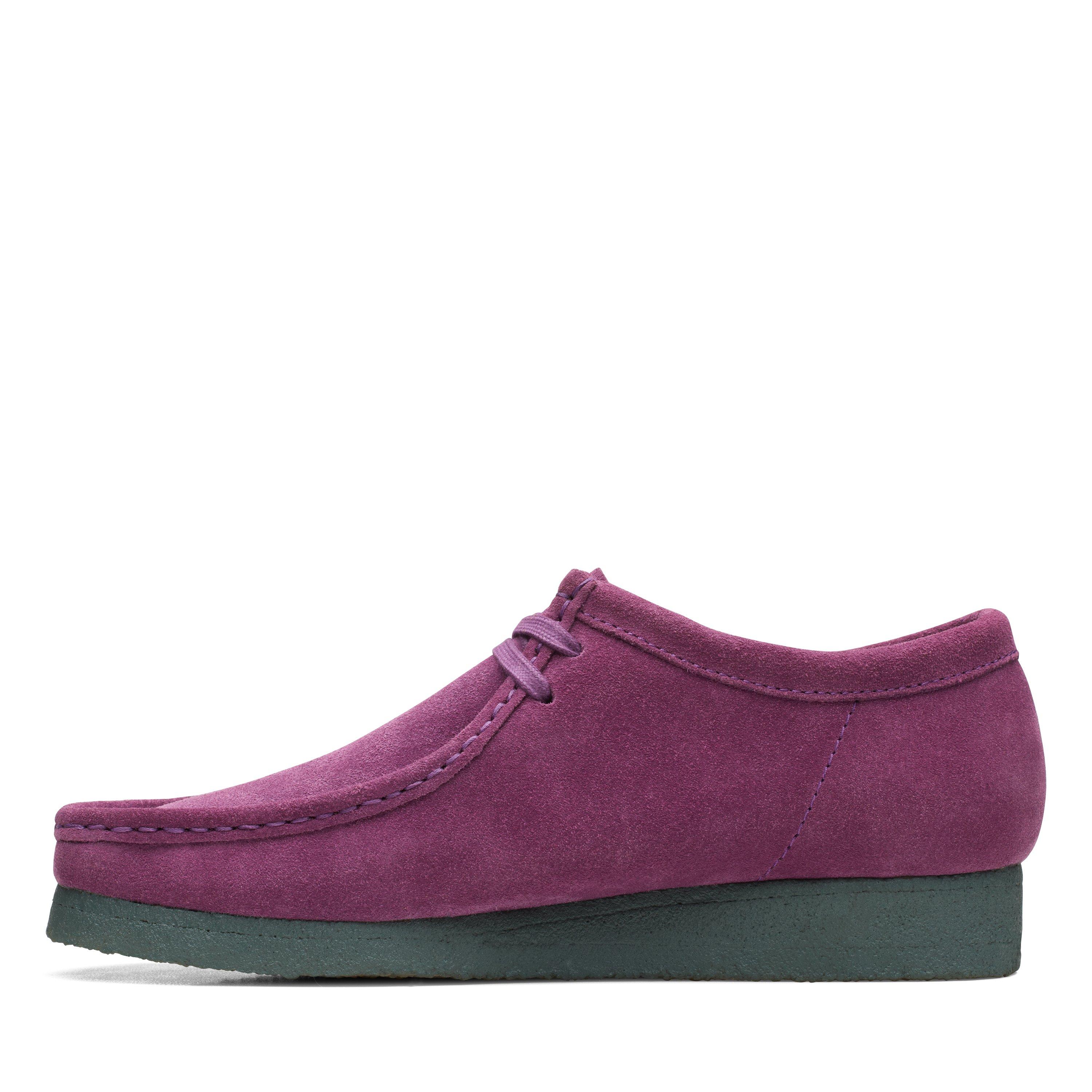 Clarks wallabee shop purple suede