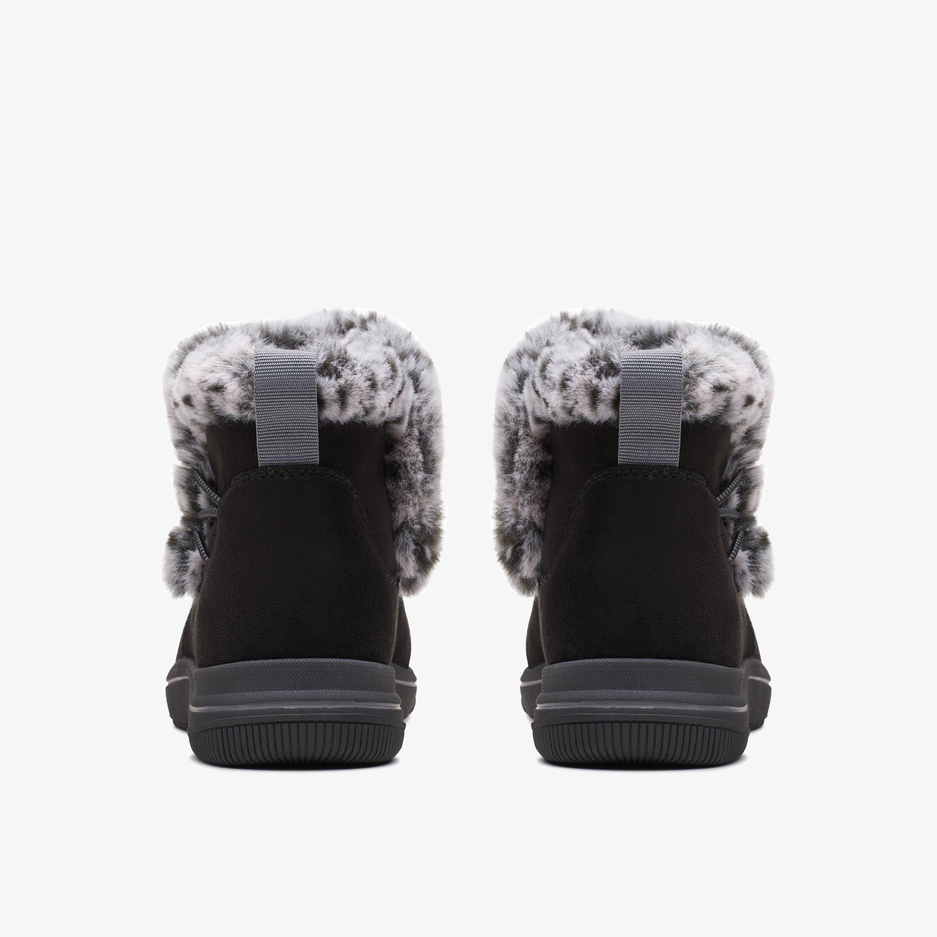 WOMENS Breeze Fur Black Ankle Boots | Clarks US