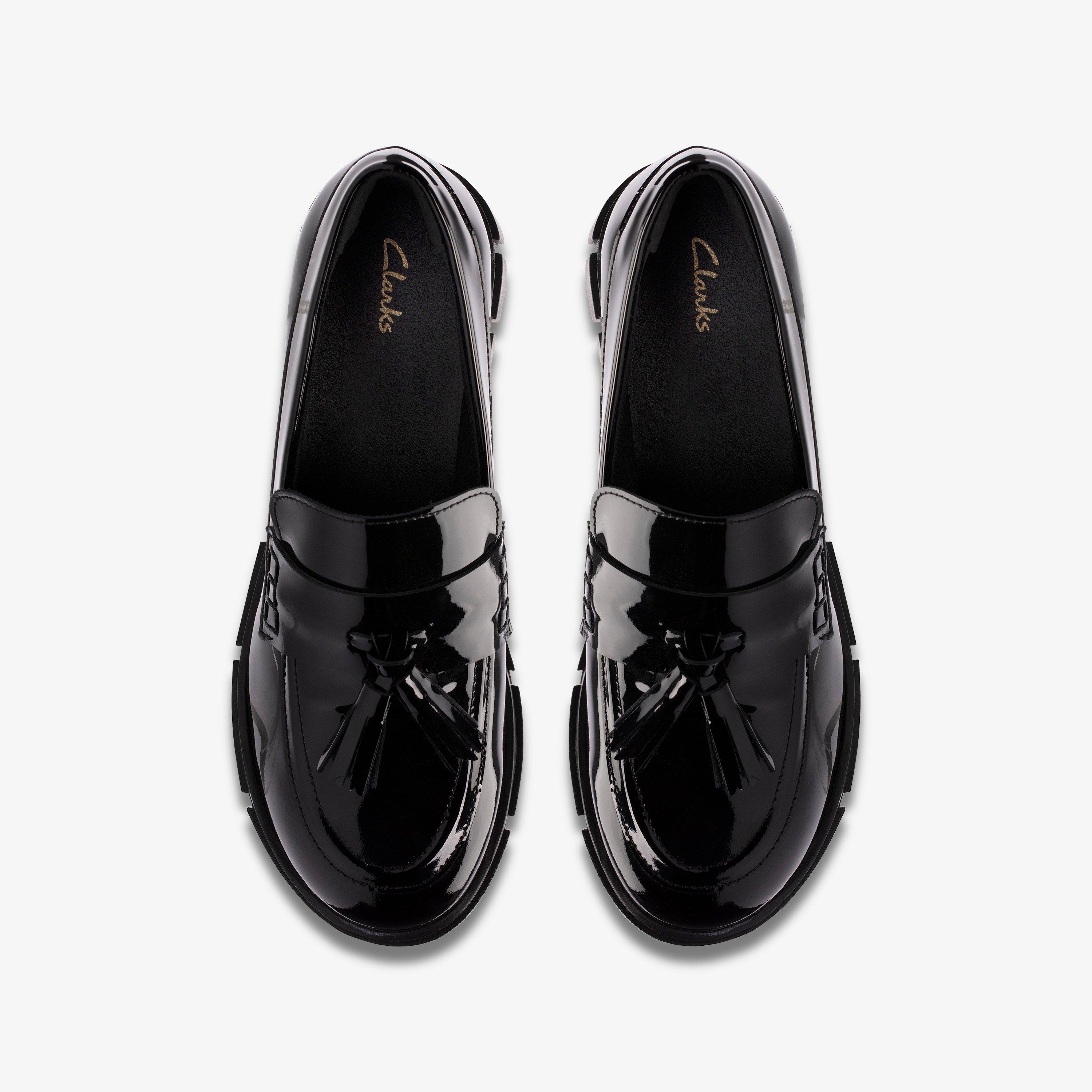 Womens Teala Loafer Black Patent Shoes Loafers Slip Ons Clarks