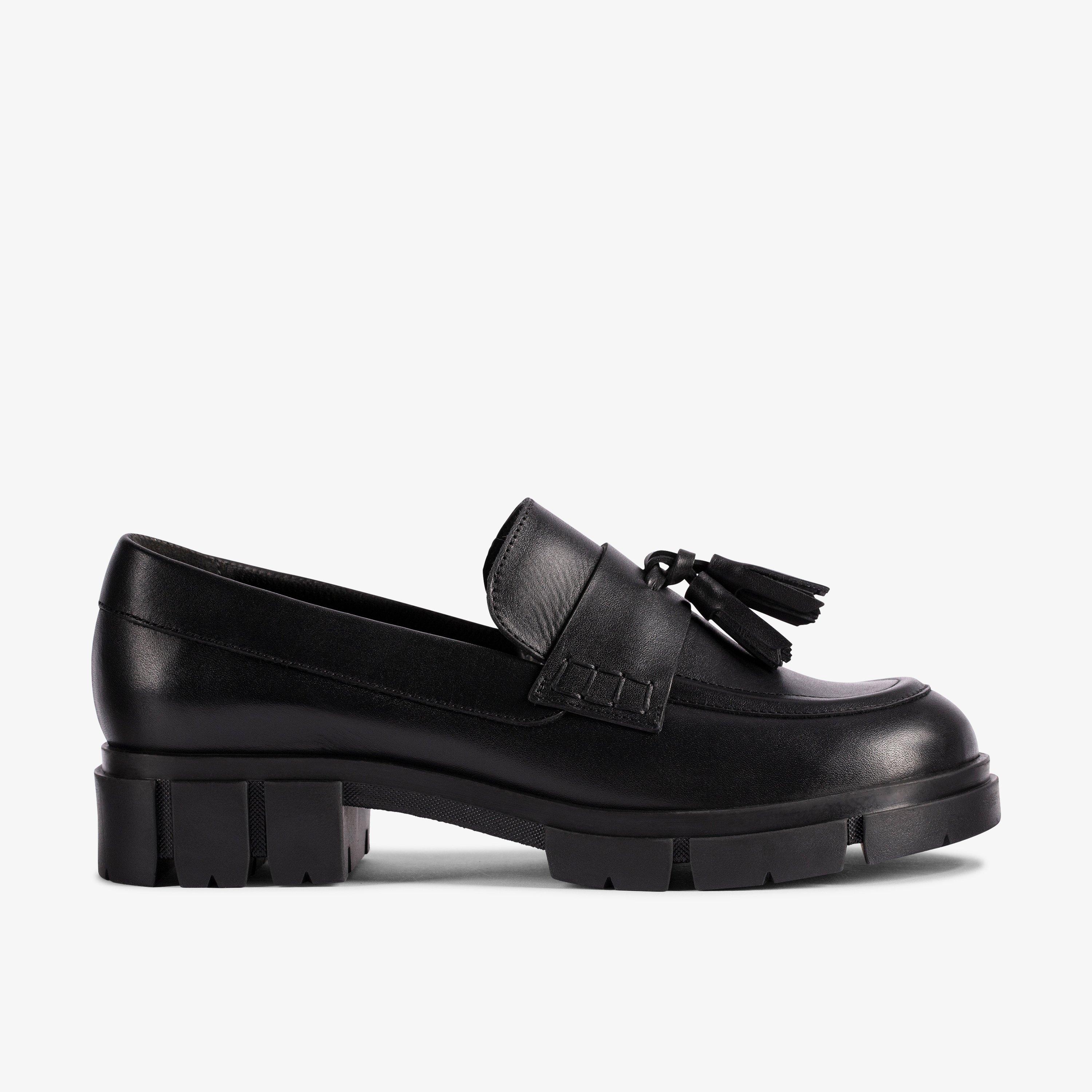 Womens Teala Loafer Black Leather Loafers | Clarks UK